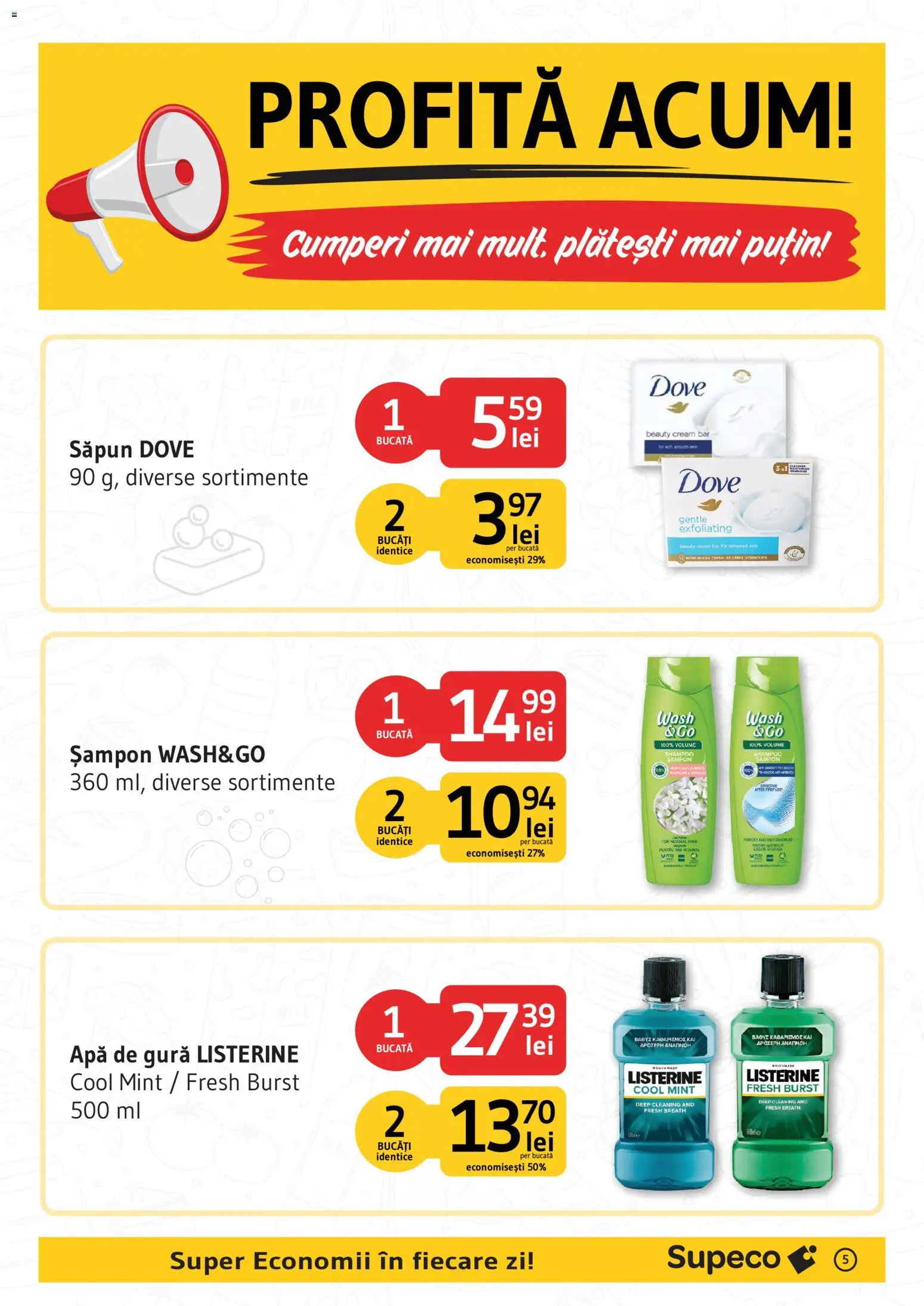 Catalog Supeco 1 - 30 August 2026 | Pagina 5 | Produse: Șampon, Săpun, Apă de gură, Apă