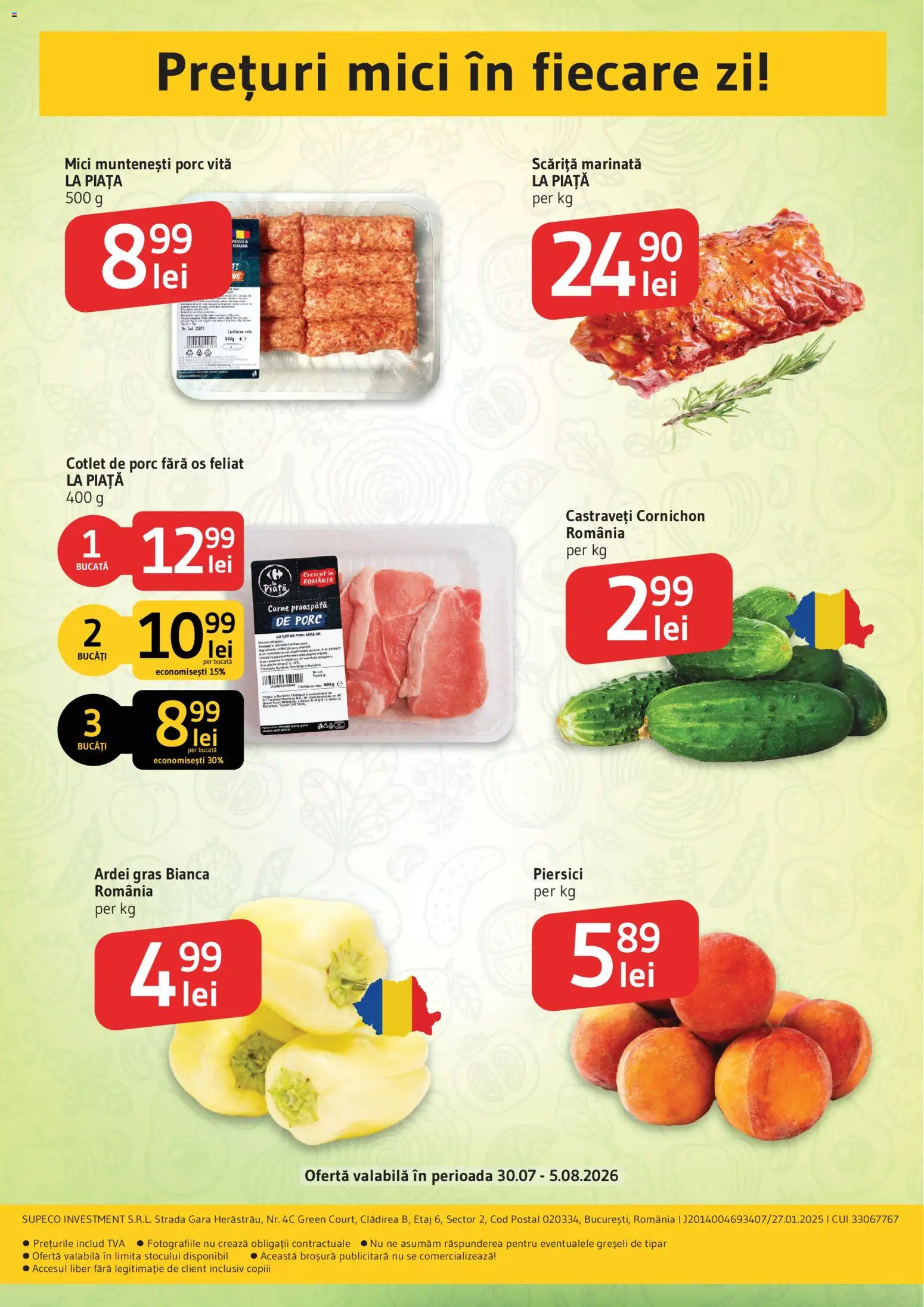 Catalog Supeco 30 Iulie - 4 August 2026 | Pagina 2 | Produse: Lait de coco, Mici, Ardei, Castraveți