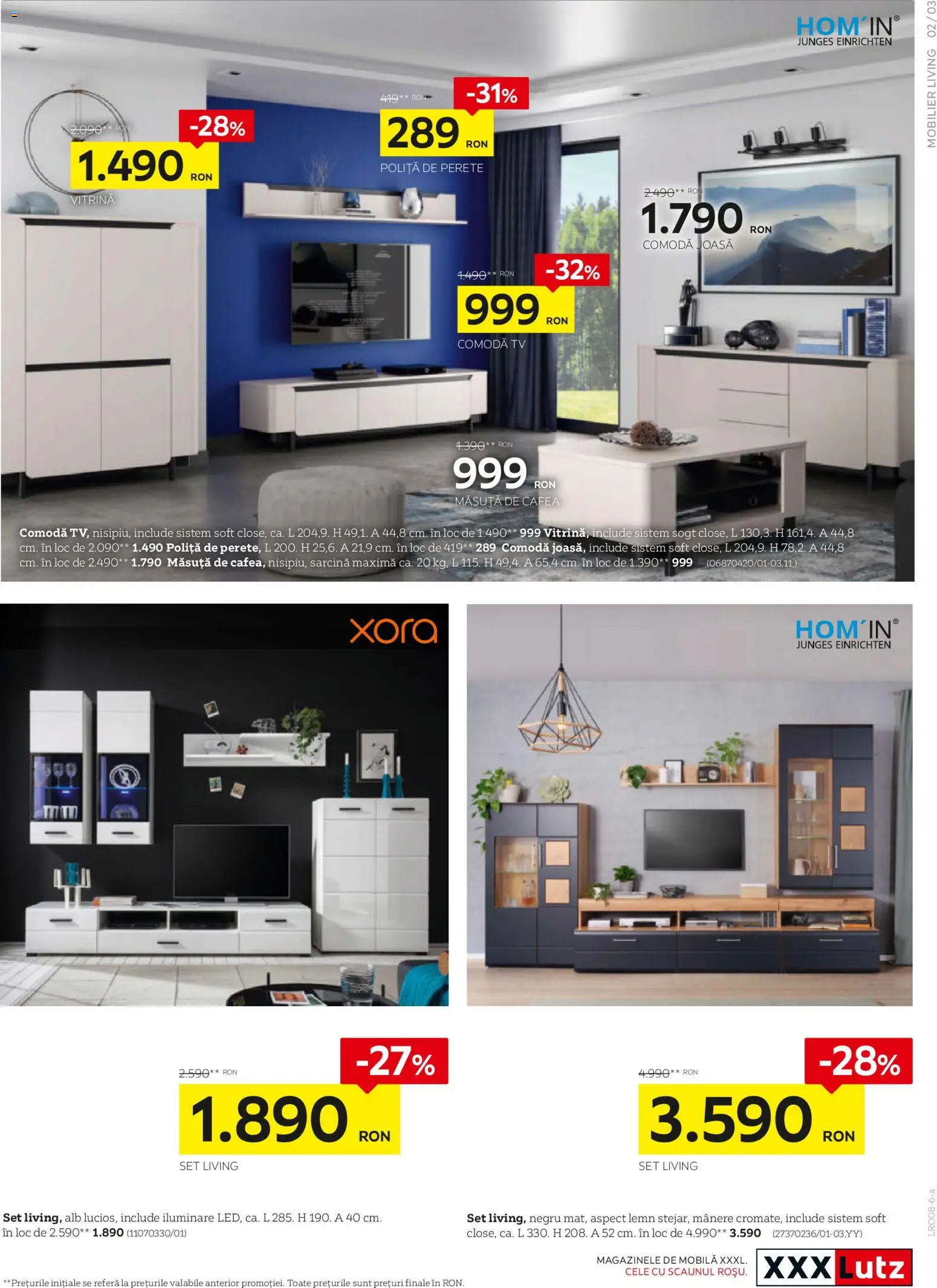 Catalog XXXLutz 3 August - 5 Septembrie 2026 | Pagina 3 | Produse: Măsuță de cafea, Comodă, Vitrină, Cafea