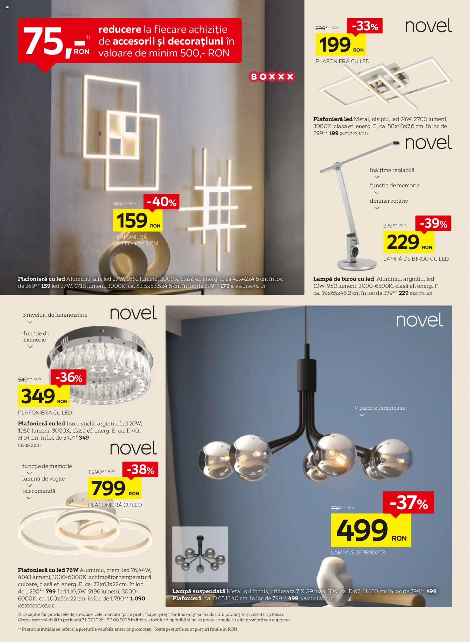 Catalog XXXLutz 3 August - 5 Septembrie 2026 | Pagina 6 | Produse: Plafonieră, Çikolatalı gofret, Babak, Lampă