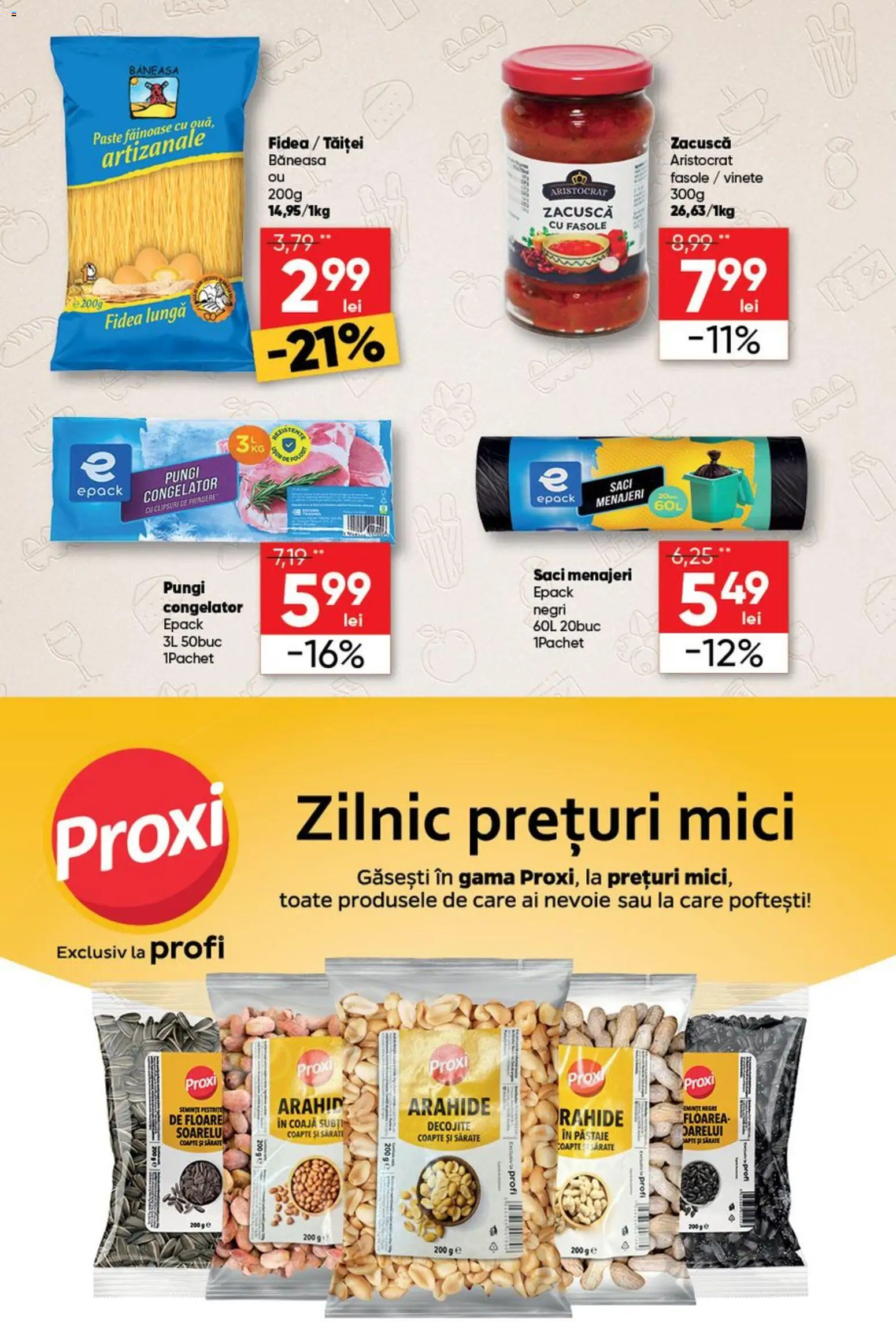 Catalog Profi 22 Iulie - 4 August 2026 | Pagina 12 | Produse: Saci menajeri, Mici, Arahide, Paste