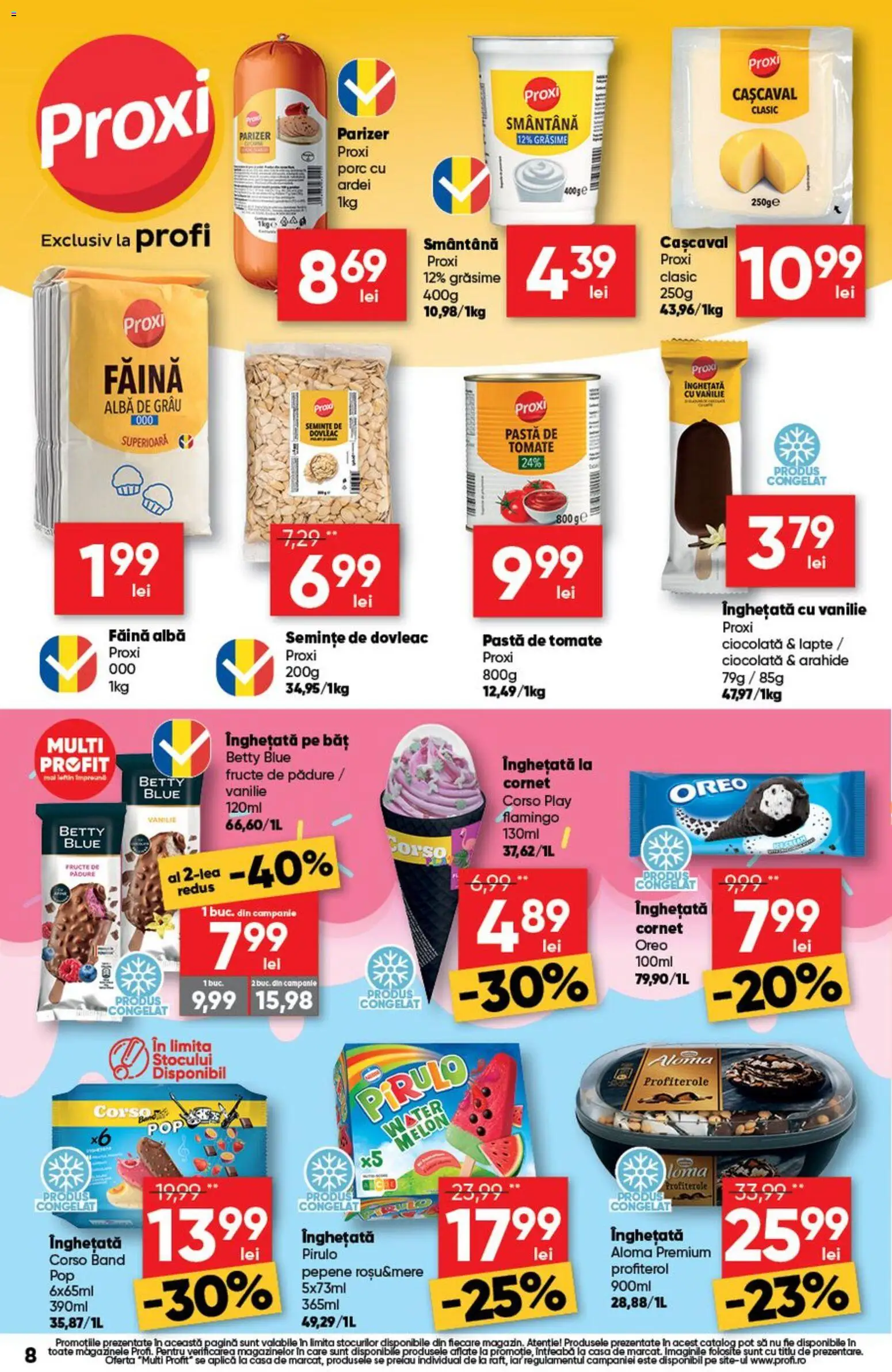 Catalog Profi 22 Iulie - 4 August 2026 | Pagina 8 | Produse: Cașcaval, Arahide, Paste, Smântână