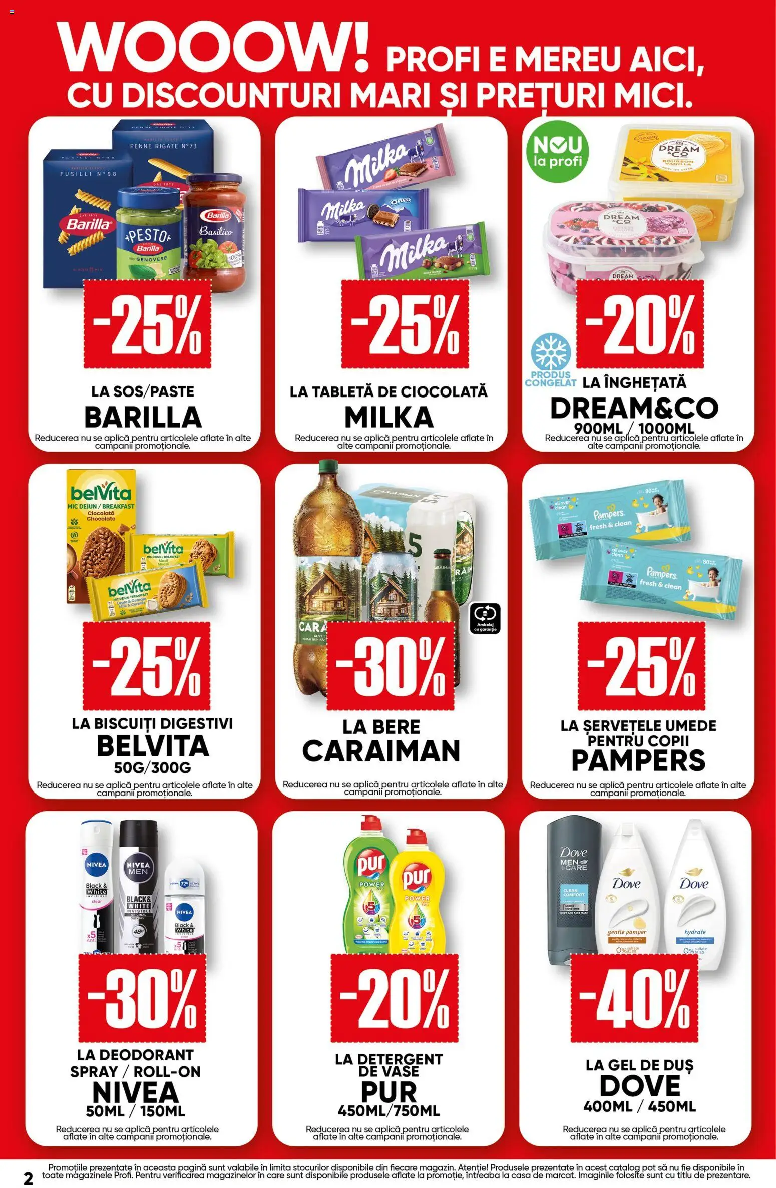 Catalog Profi 22 Iulie - 4 August 2026 | Pagina 2 | Produse: Tabletă, Ciocolată, Bere, Înghețată