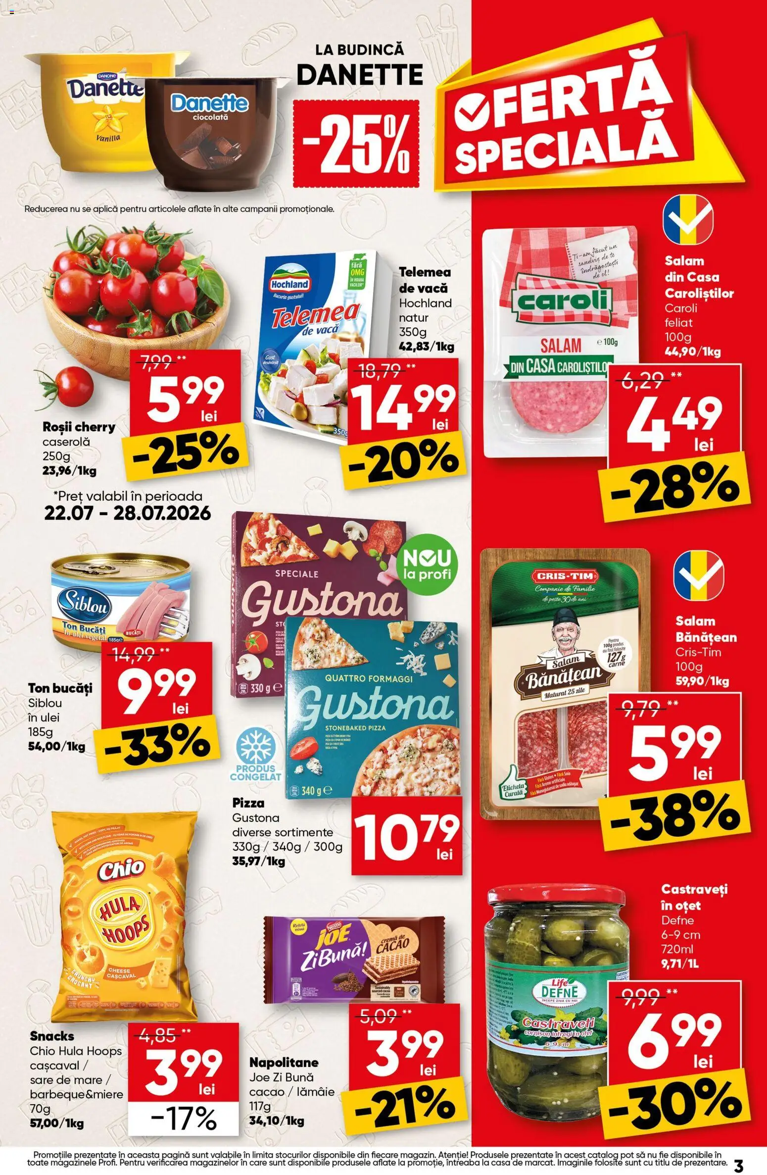 Catalog Profi 22 Iulie - 4 August 2026 | Pagina 3 | Produse: Napolitane, Roșii, Cacao, Lămâie