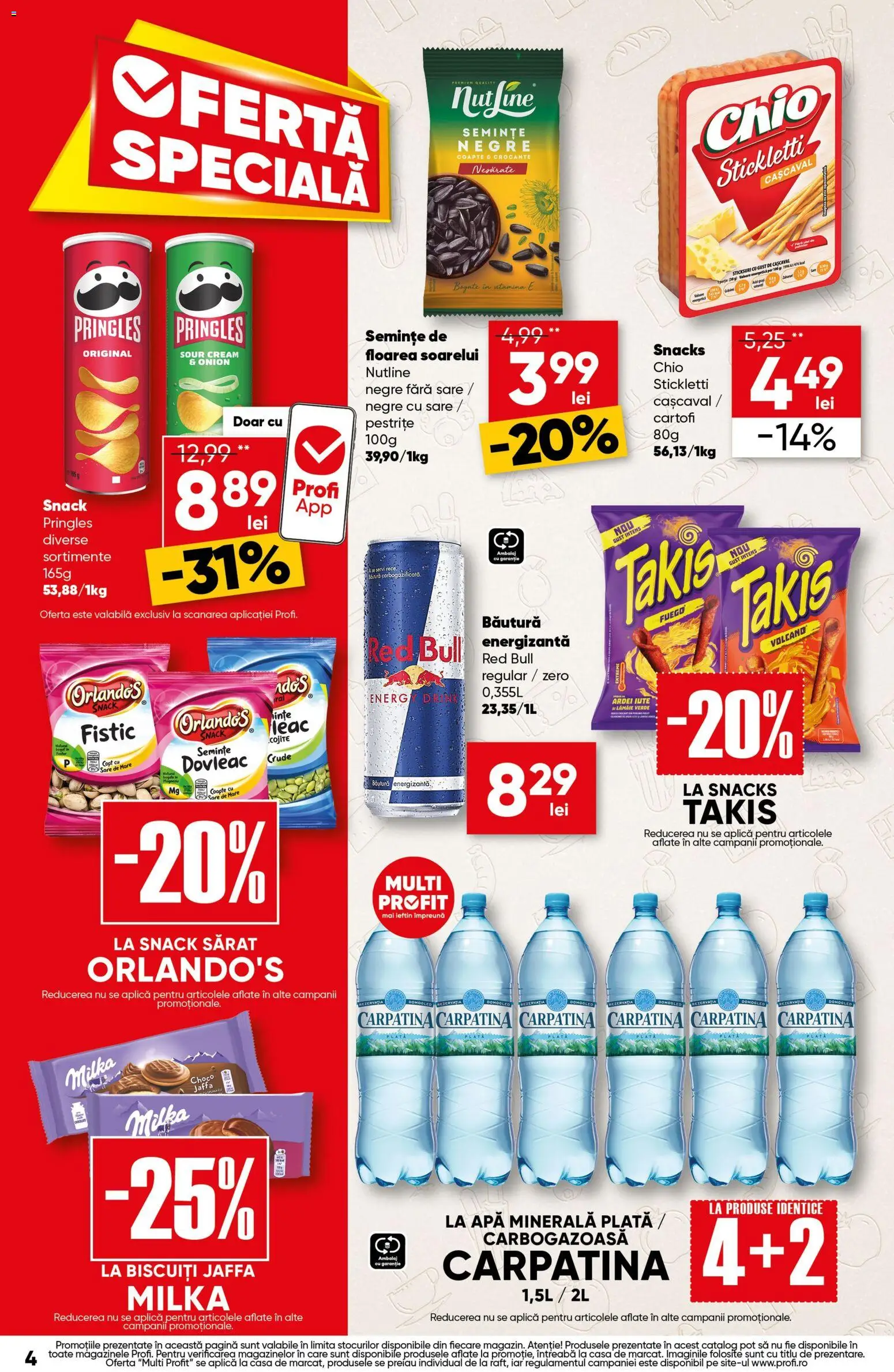 Catalog Profi 22 Iulie - 4 August 2026 | Pagina 4 | Produse: Yazı tahtası kalemi, Cașcaval, Semințe, Bant