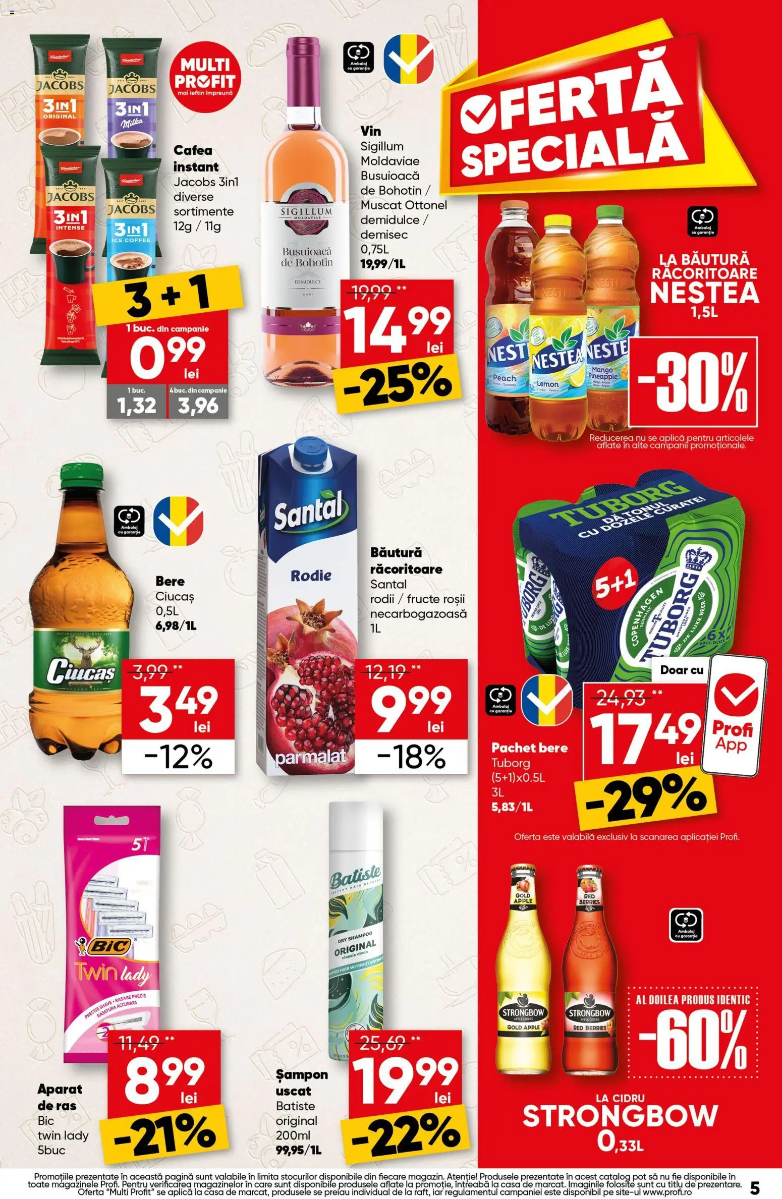 Catalog Profi 22 Iulie - 4 August 2026 | Pagina 5 | Produse: Köpek çiti, Vin, Fructe, Șampon uscat