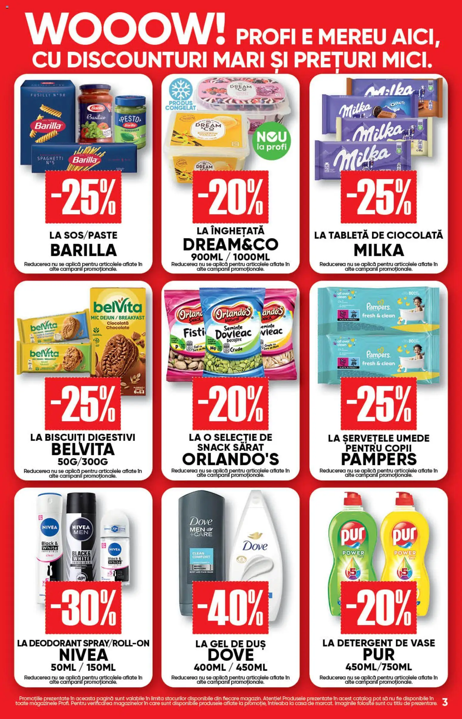 Catalog Profi 22 Iulie - 4 August 2026 | Pagina 3 | Produse: Duș, Gel de duș, Deodorant, Șervețele umede