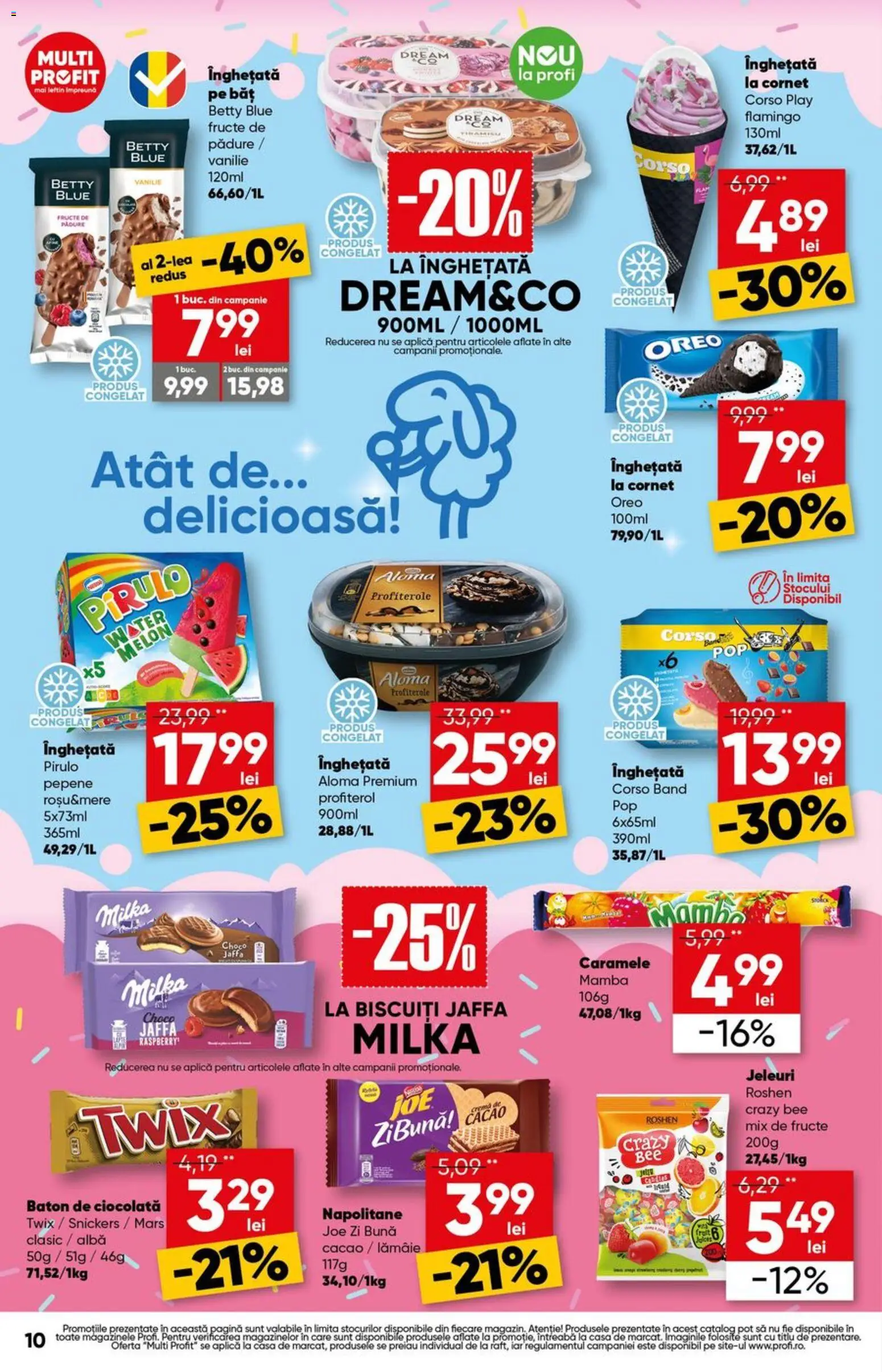 Catalog Profi 22 Iulie - 4 August 2026 | Pagina 10 | Produse: Napolitane, Ciocolată, Fructe, Lămâie