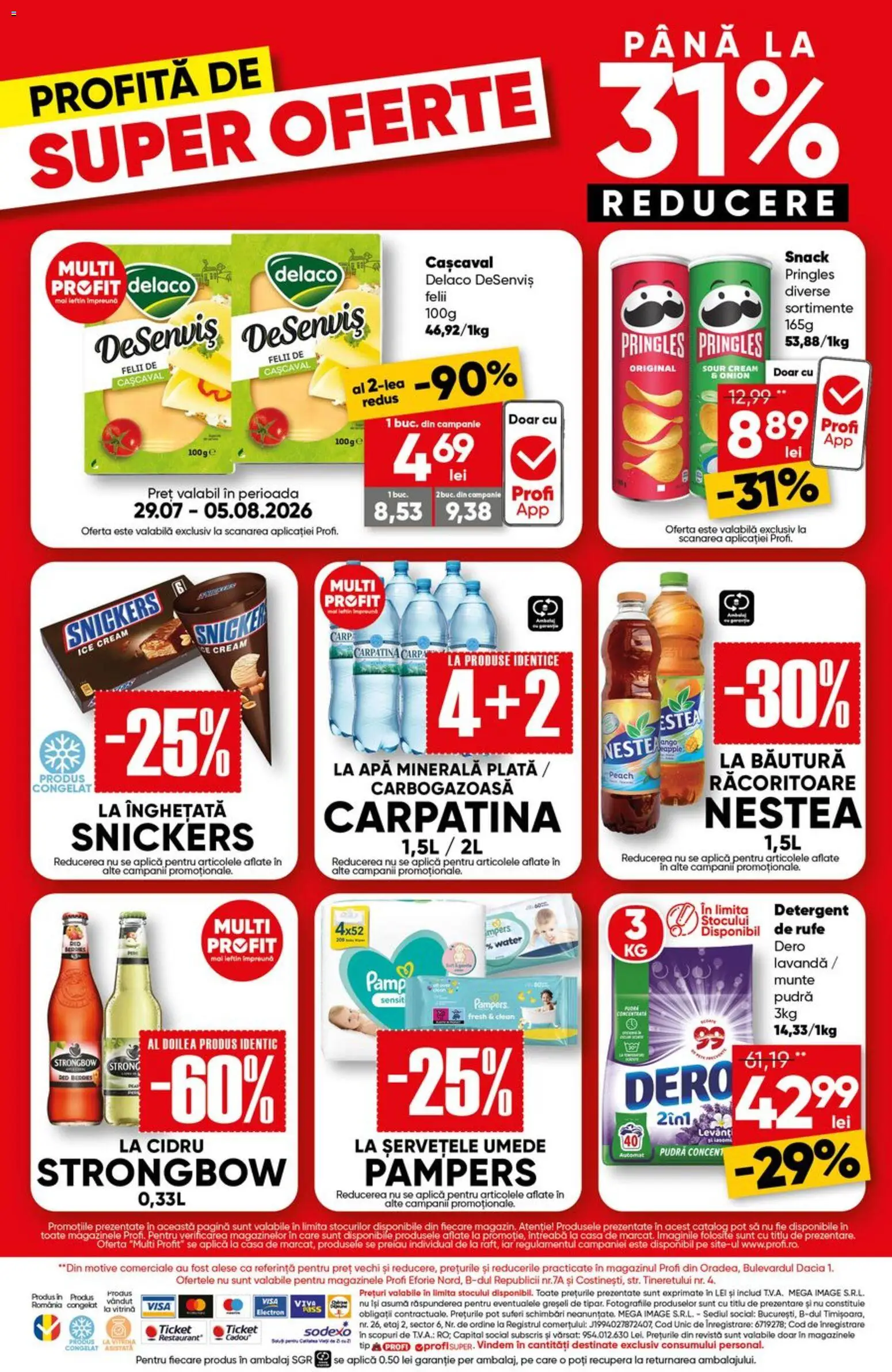 Catalog Profi 22 Iulie - 4 August 2026 | Pagina 19 | Produse: Light Kedi Konservesi, Pudră, Șervețele umede, Înghețată
