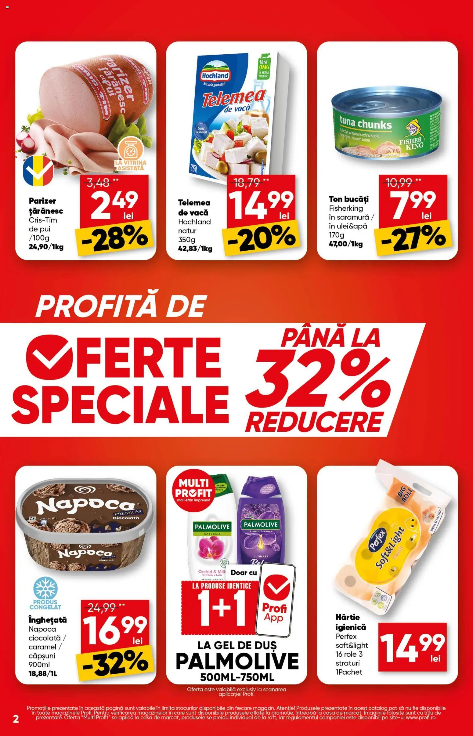 Catalog Profi 22 Iulie - 4 August 2026 | Pagina 2 | Produse: Duș, Ciocolată, Gel de duș, Parizer