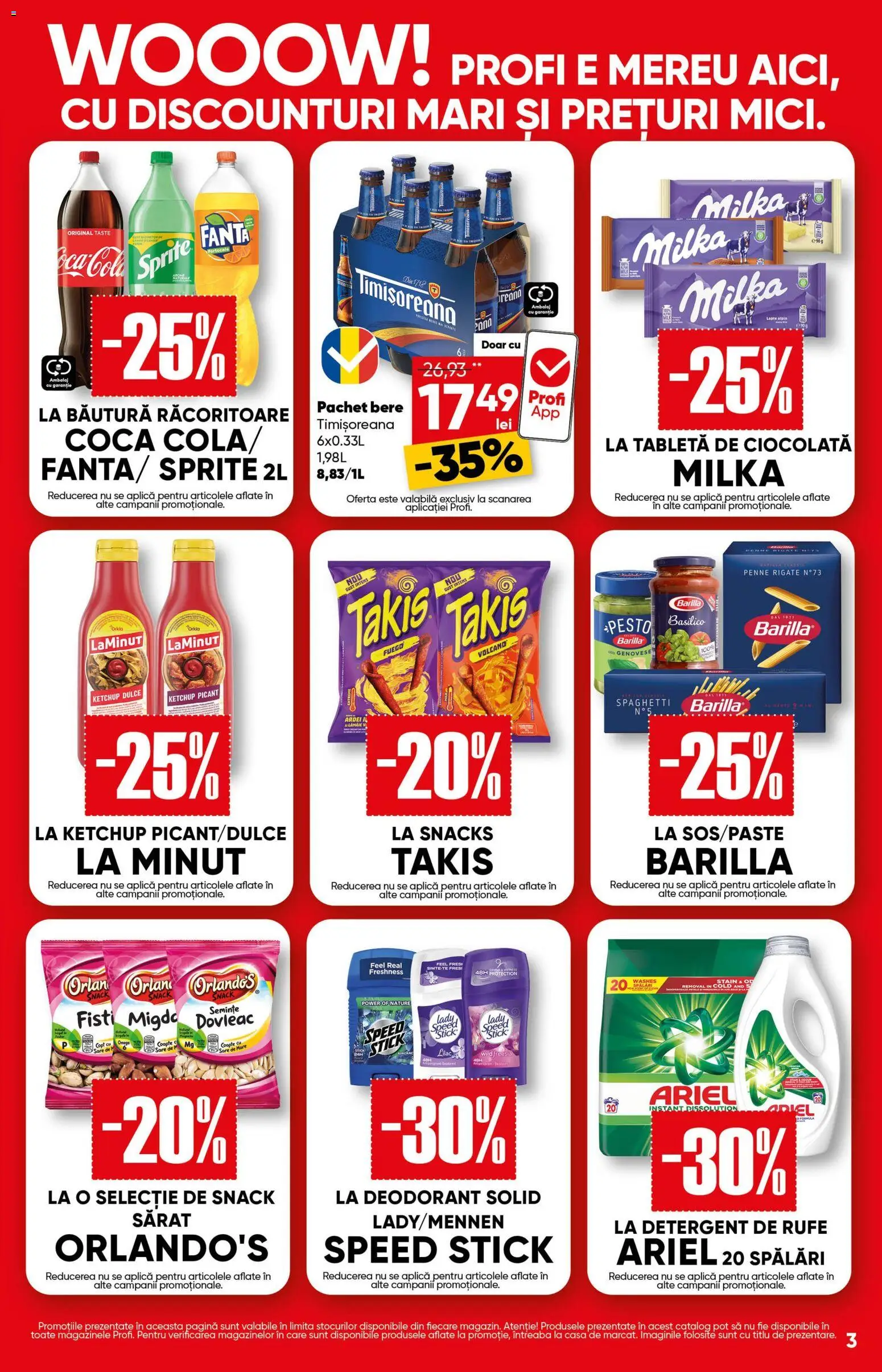 Catalog Profi 22 Iulie - 4 August 2026 | Pagina 3 | Produse: Dovleac, Portocale, Deodorant, Detergent