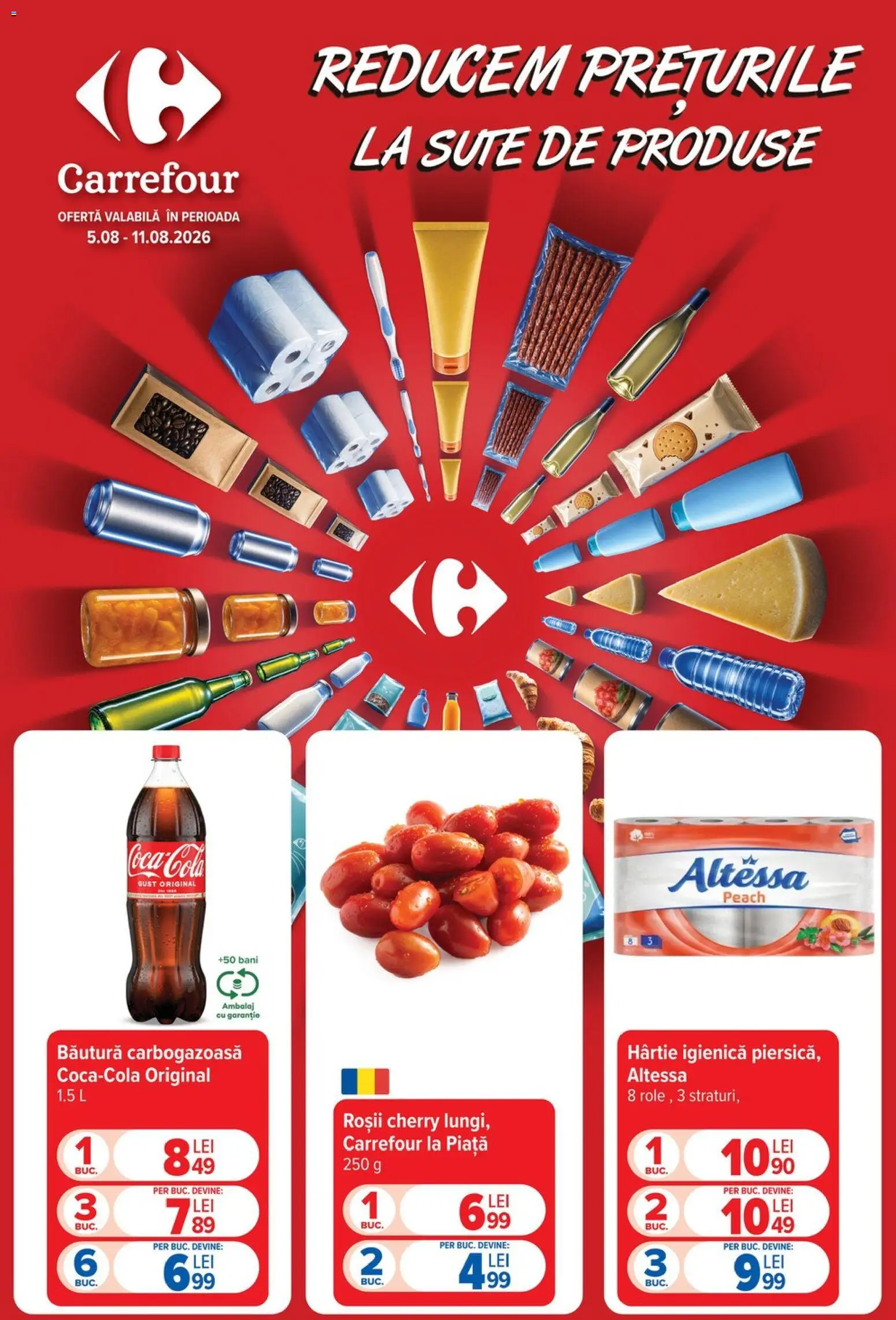 Catalog Carrefour 5 - 10 August 2026 | Pagina 1 | Produse: Roșii