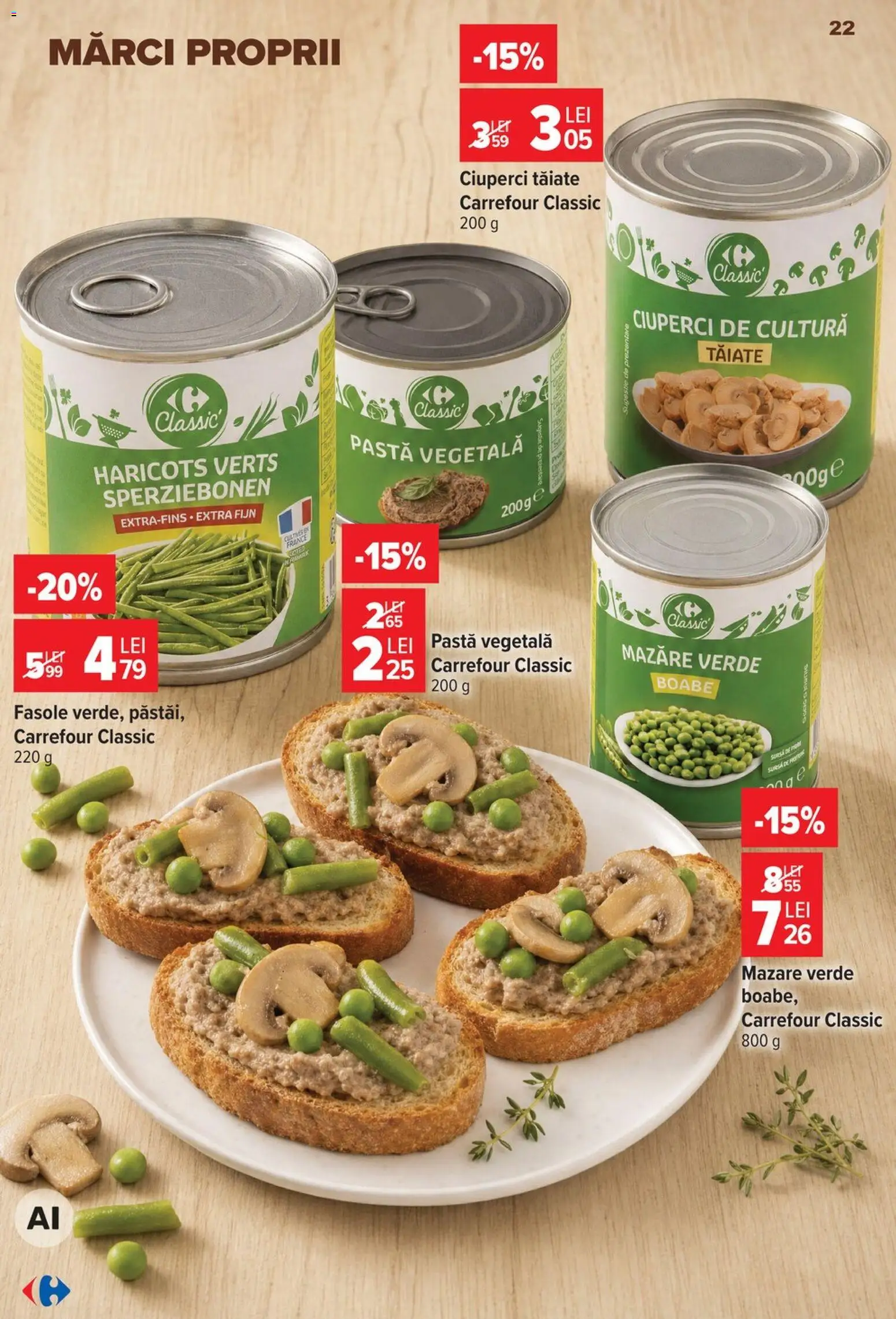 Catalog Carrefour 5 - 10 August 2026 | Pagina 22 | Produse: Mazăre, Ciuperci