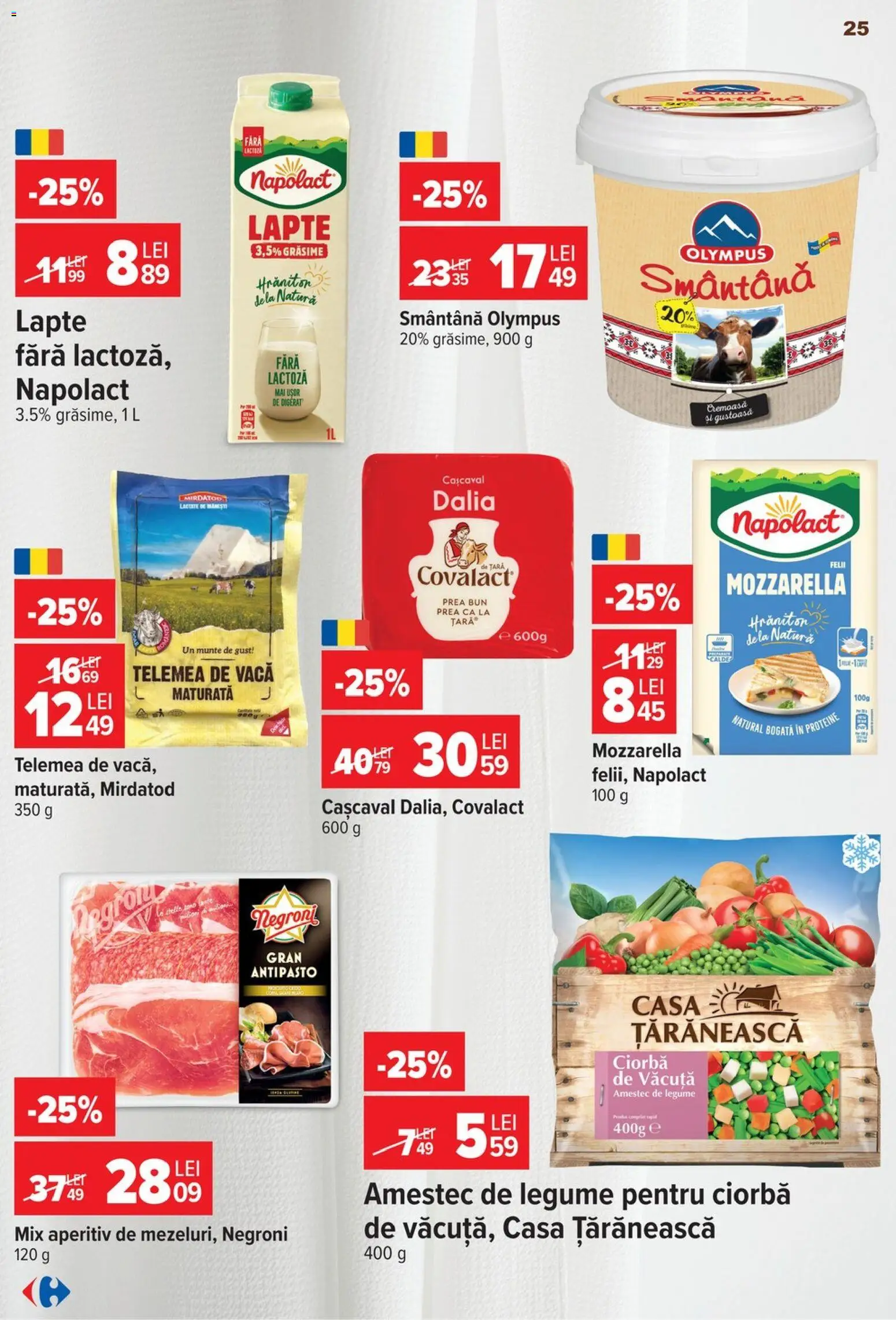 Catalog Carrefour 5 - 10 August 2026 | Pagina 25 | Produse: Masaüstü kılıfı, Cașcaval, Mozzarella, Lapte