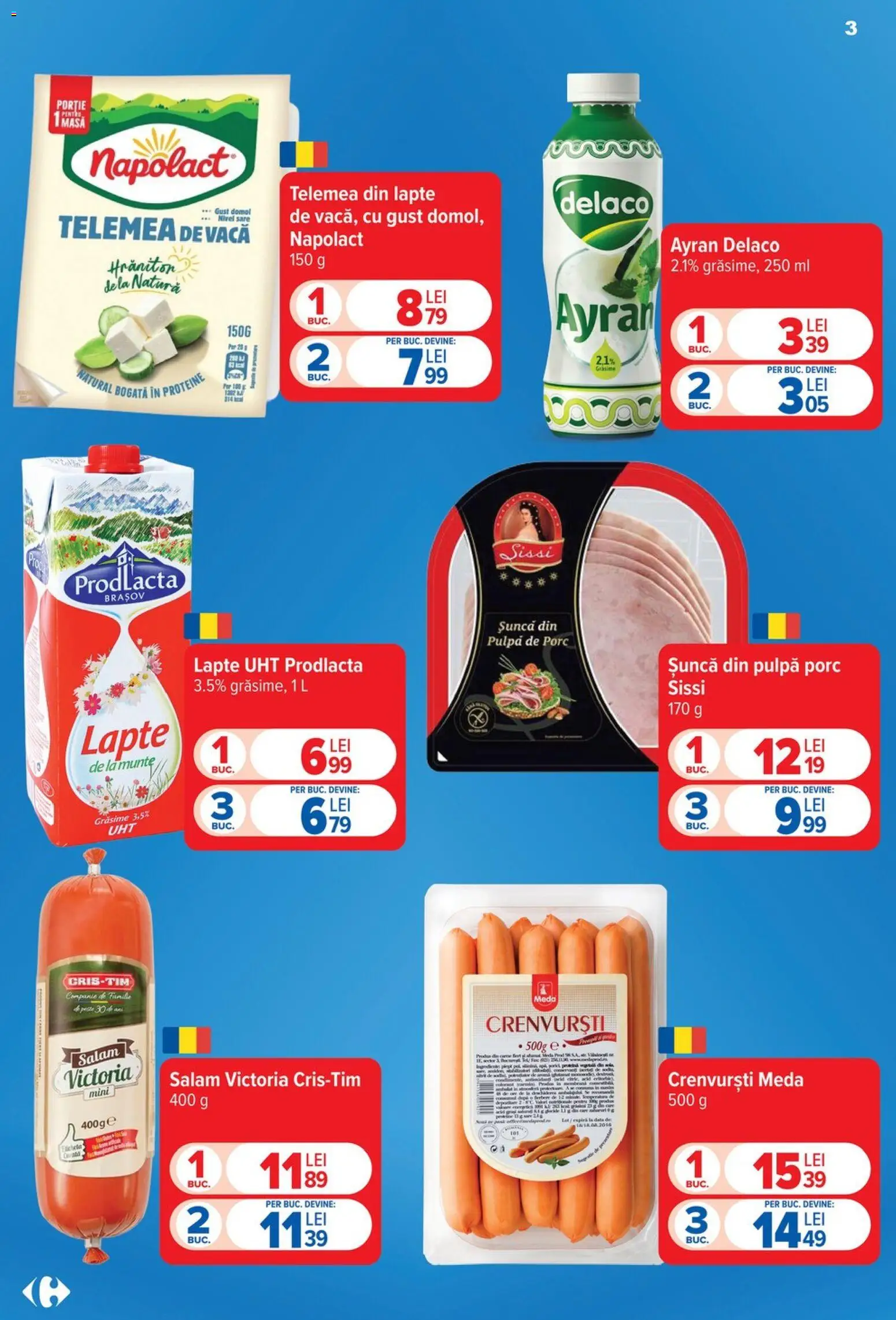 Catalog Carrefour 5 - 10 August 2026 | Pagina 3 | Produse: Light Kedi Konservesi, Masaüstü kılıfı, Lapte, Șuncă