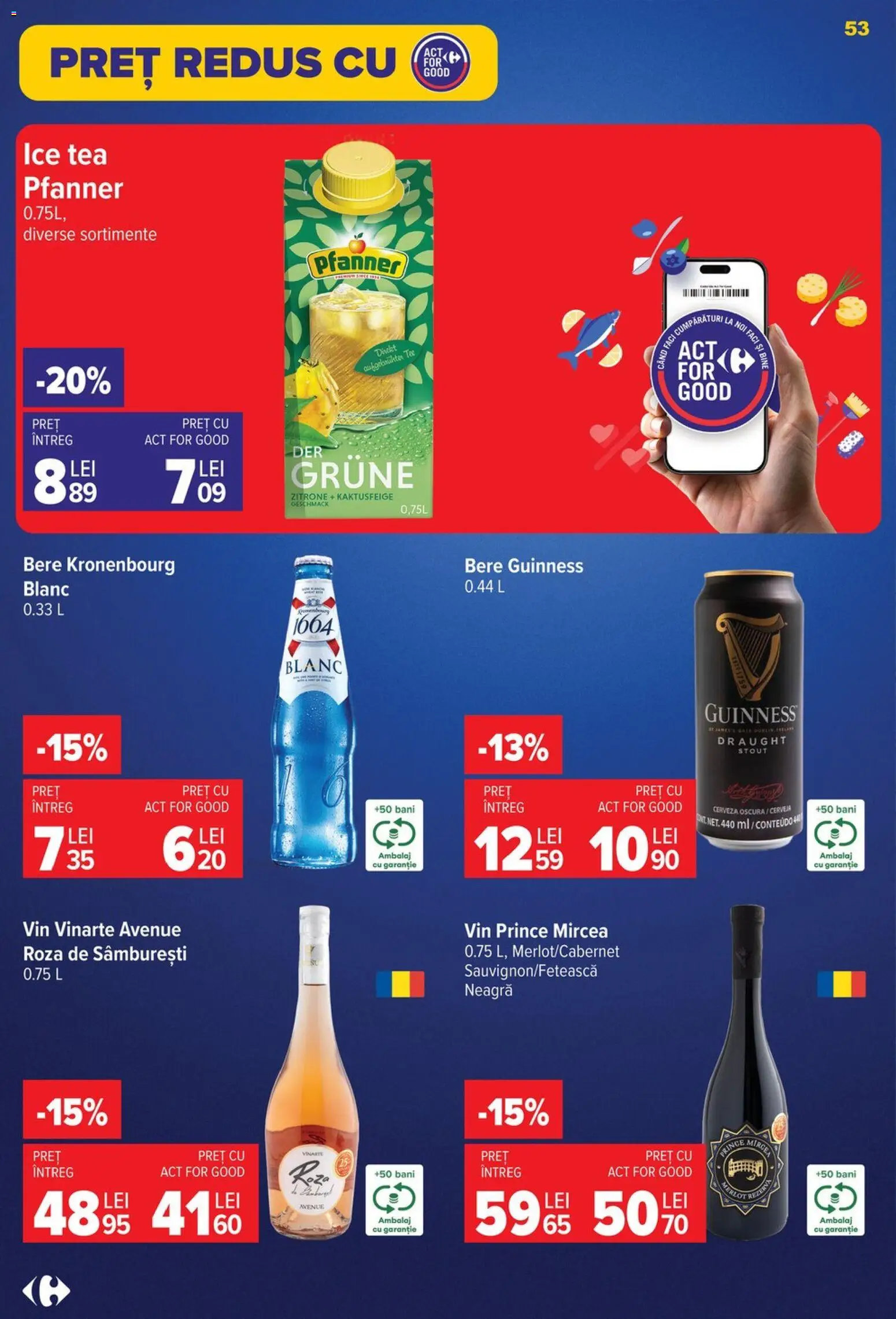 Catalog Carrefour 5 - 10 August 2026 | Pagina 53 | Produse: Vin, Bere, Ice tea