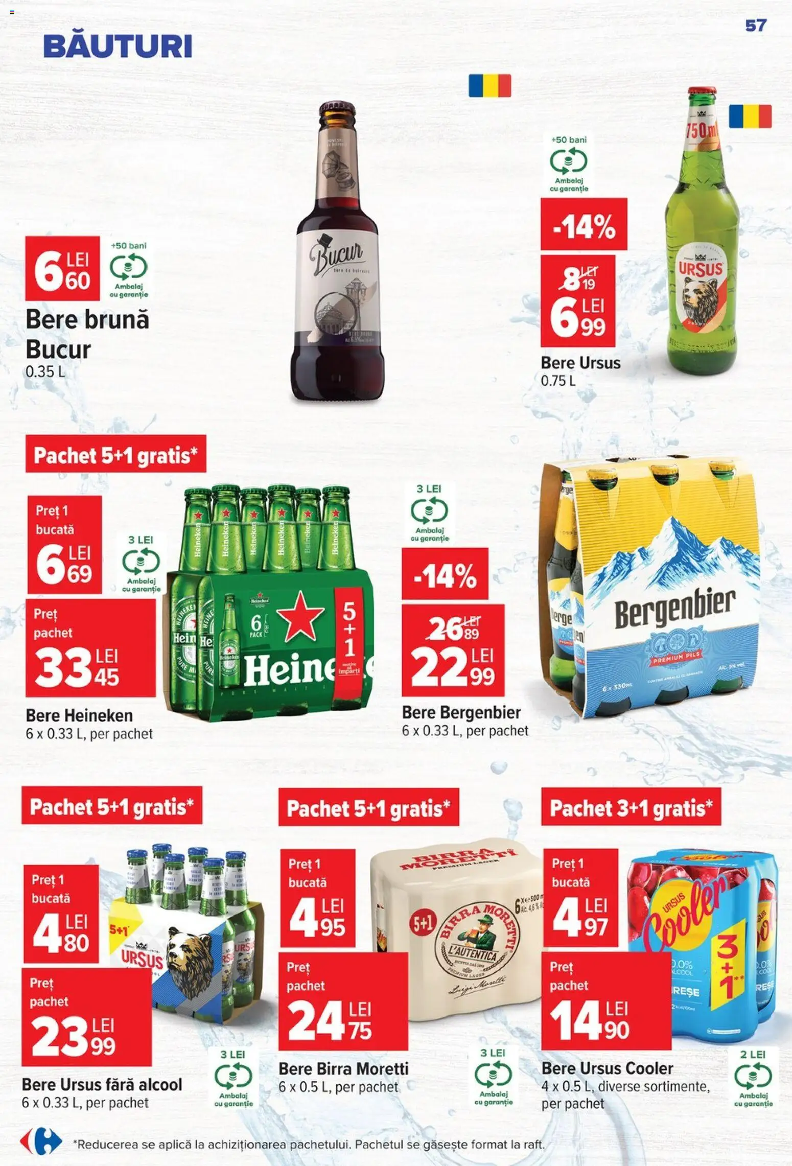Catalog Carrefour 5 - 10 August 2026 | Pagina 57 | Produse: Bere, Plastik Kulübe
