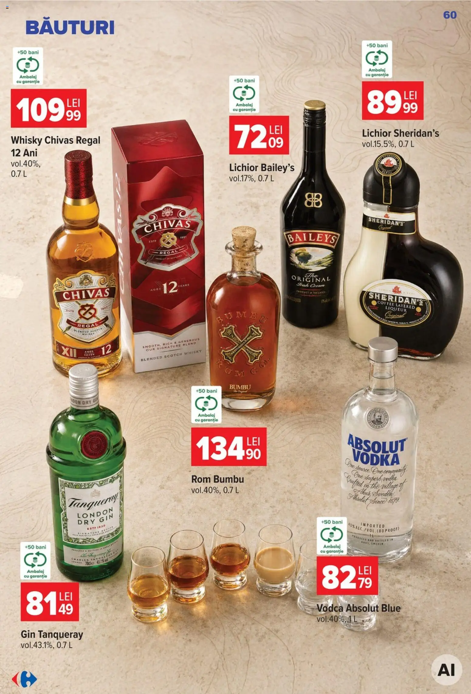 Catalog Carrefour 5 - 10 August 2026 | Pagina 60 | Produse: Su ısıtıcı, Rom, Gin, Vodka