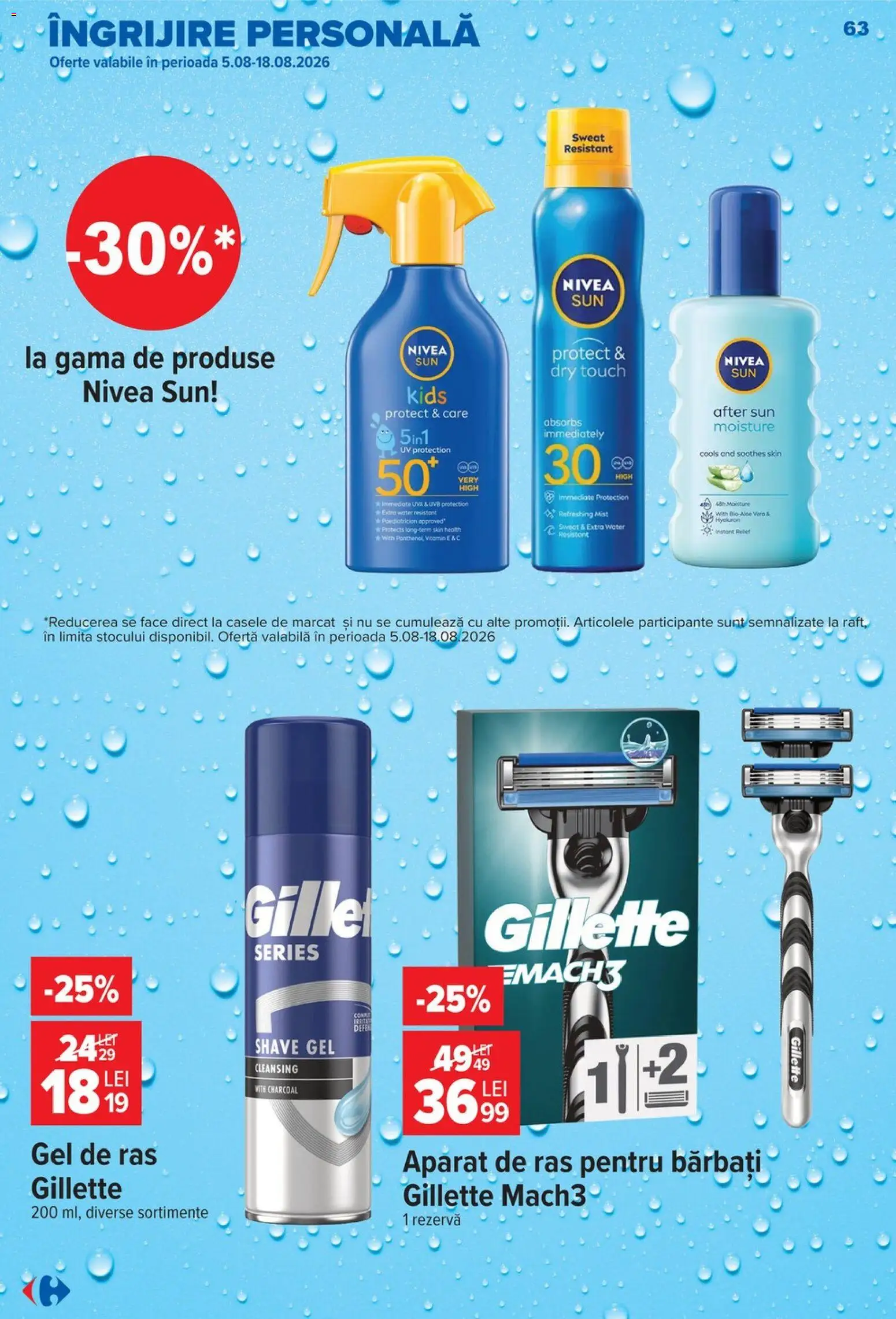 Catalog Carrefour 5 - 10 August 2026 | Pagina 63 | Produse: Gel de ras, Aparat De Ras