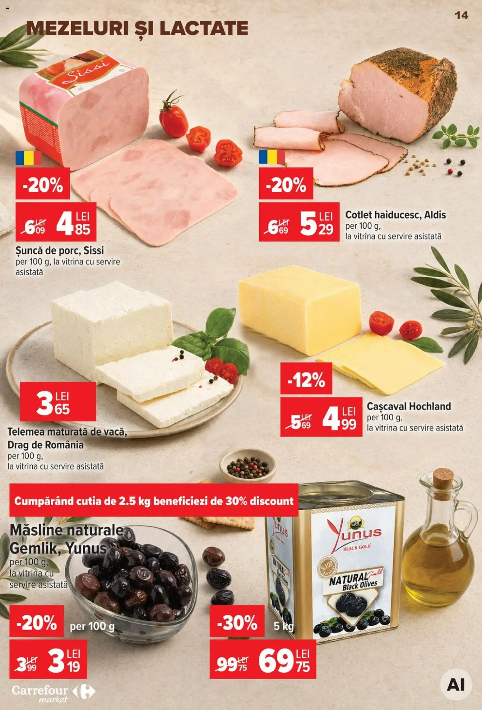 Catalog Carrefour 5 - 10 August 2026 | Pagina 15 | Produse: Vitrină, Cașcaval, Măsline, Șuncă