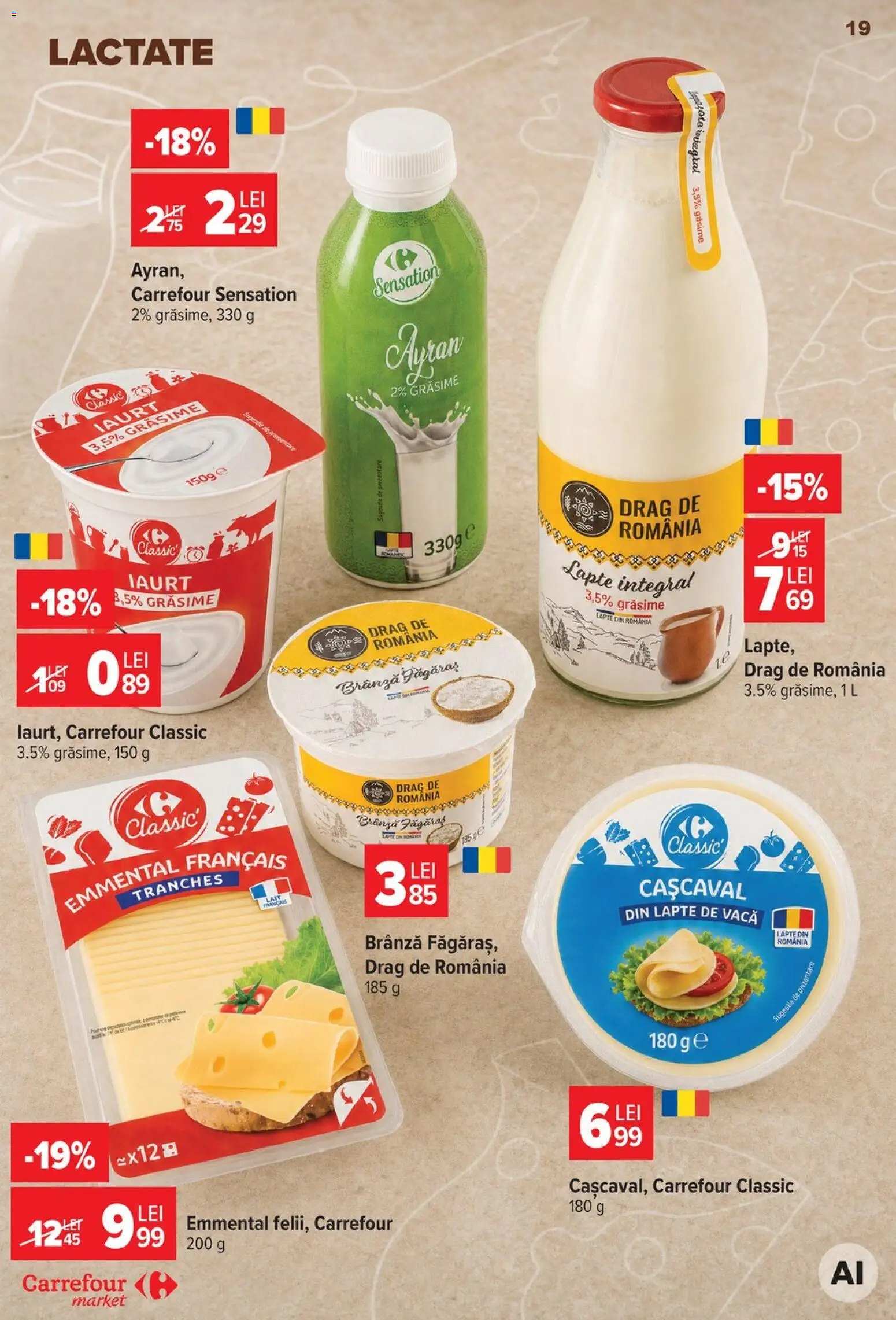 Catalog Carrefour 5 - 10 August 2026 | Pagina 20 | Produse: Cașcaval, Lapte, Brânză, Iaurt