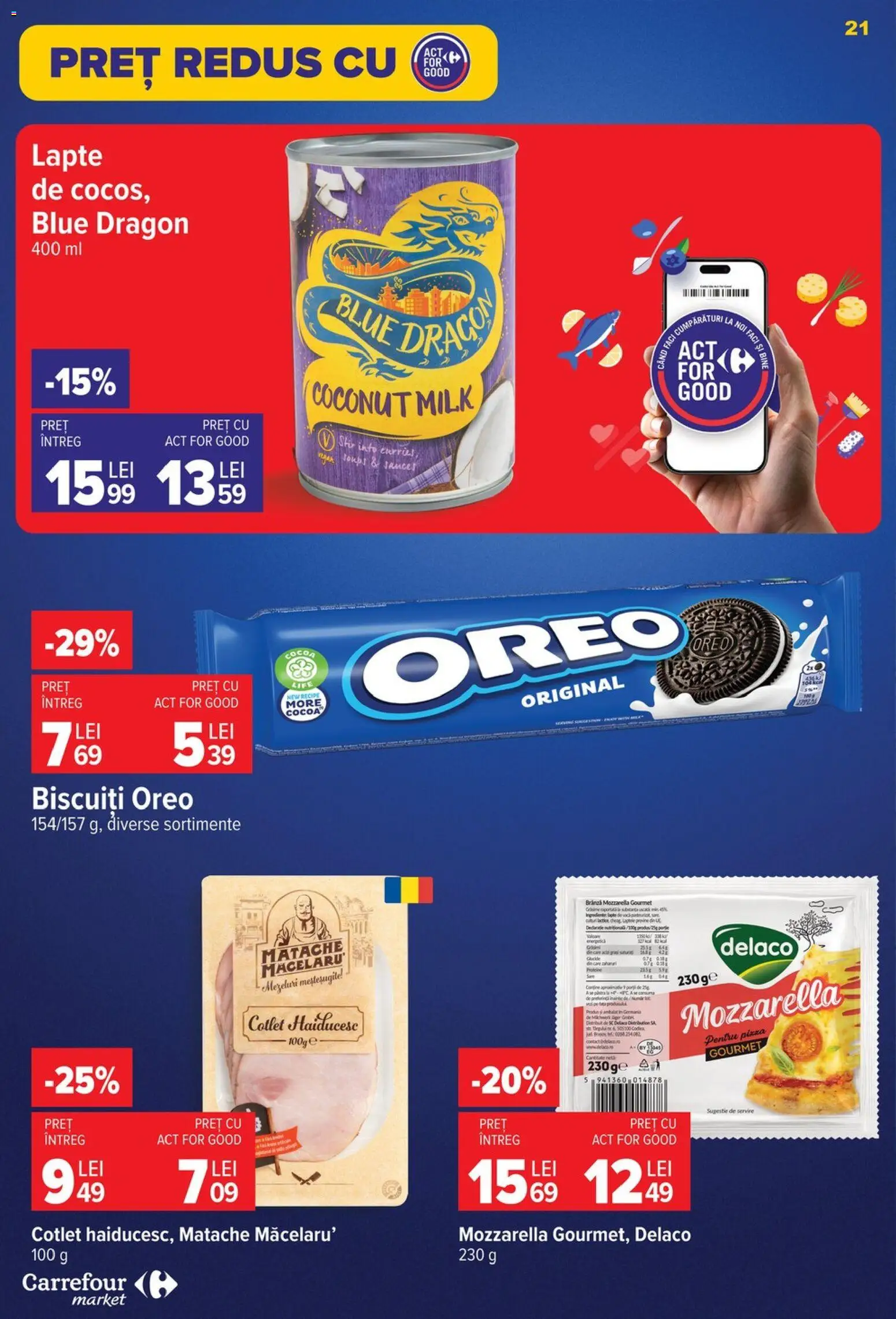 Catalog Carrefour 5 - 10 August 2026 | Pagina 22 | Produse: Light Kedi Konservesi, Mozzarella, Lapte, Pizza
