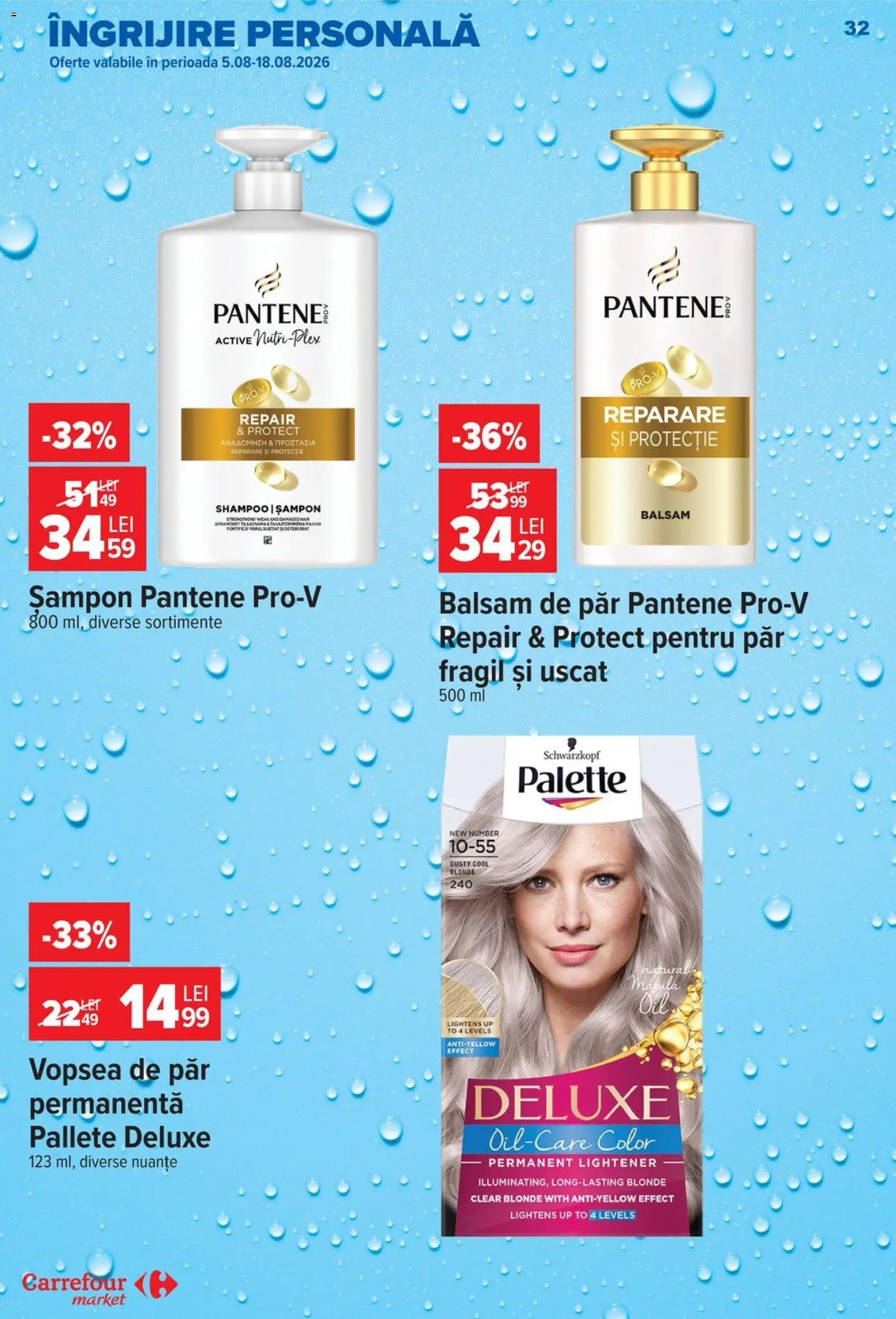Catalog Carrefour 5 - 10 August 2026 | Pagina 33 | Produse: Vopsea, Șampon, Balsam, Balsam de păr