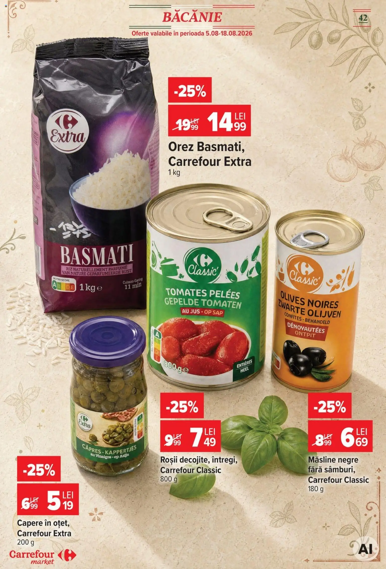 Catalog Carrefour 5 - 10 August 2026 | Pagina 44 | Produse: Hijyenik ped, Măsline, Roșii, Orez