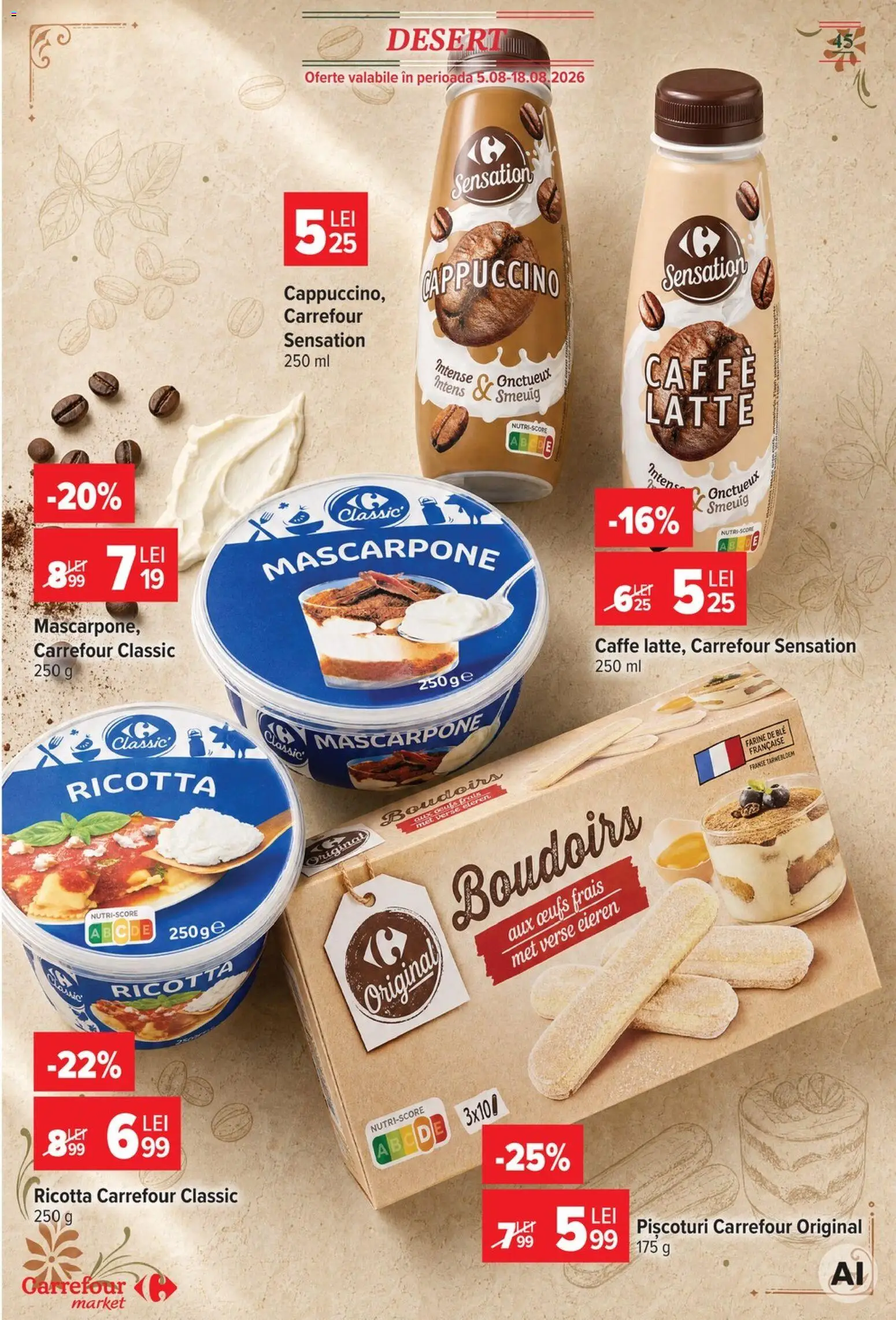 Catalog Carrefour 5 - 10 August 2026 | Pagina 47 | Produse: Mascarpone