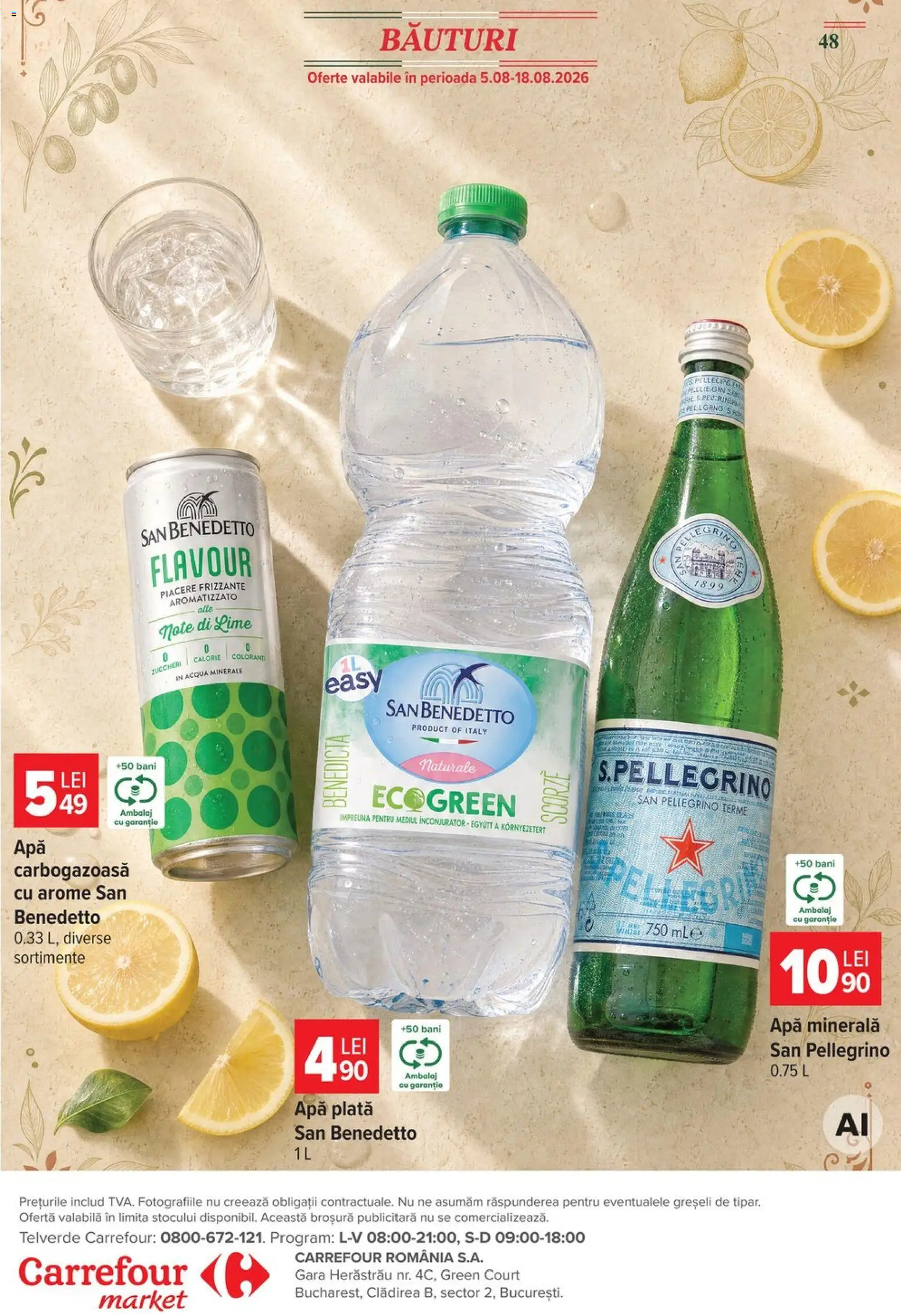 Catalog Carrefour 5 - 10 August 2026 | Pagina 50 | Produse: Lime, Yazı tahtası kalemi, Apă