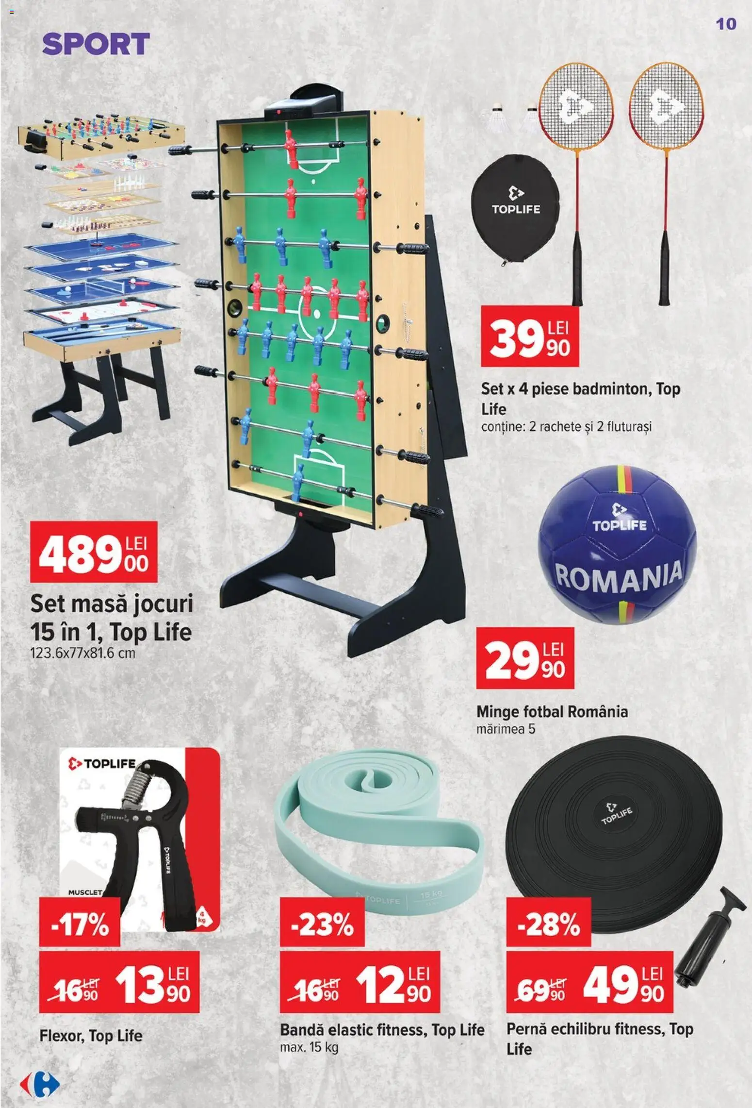 Catalog Carrefour 5 - 24 August 2026 | Pagina 10 | Produse: Top, Pernă, Masă