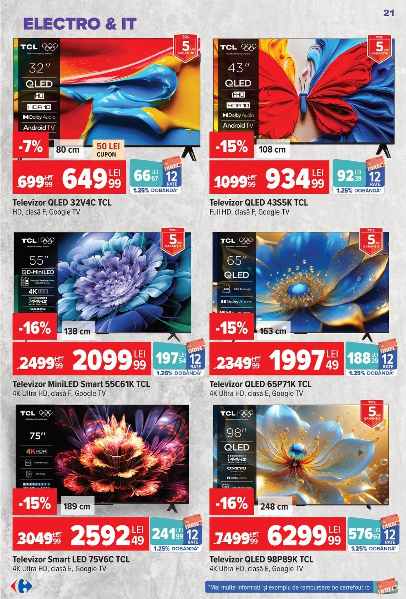 Catalog Carrefour 5 - 24 August 2026 | Pagina 21 | Produse: Televizor, Audio, Babak
