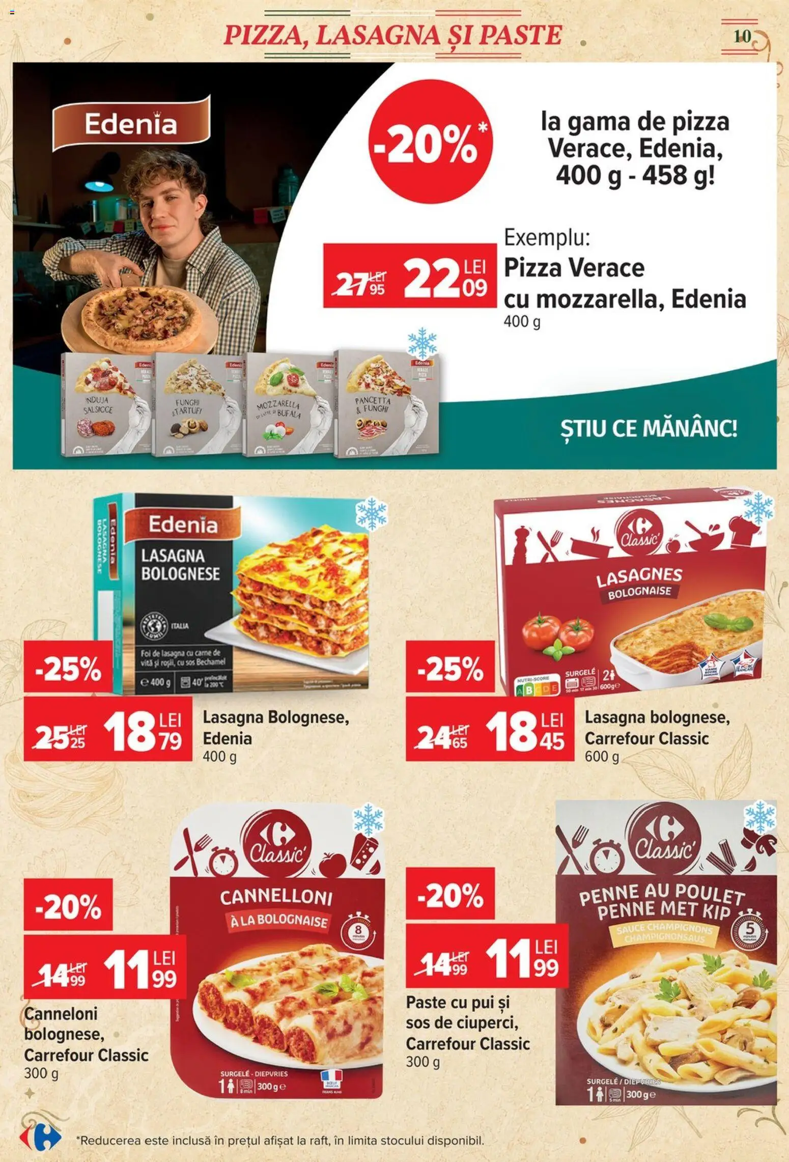 Catalog Carrefour 5 - 17 August 2026 | Pagina 10 | Produse: Hacıyatmaz Kedi Oyuncağı, Lasagna, Mozzarella, Paste