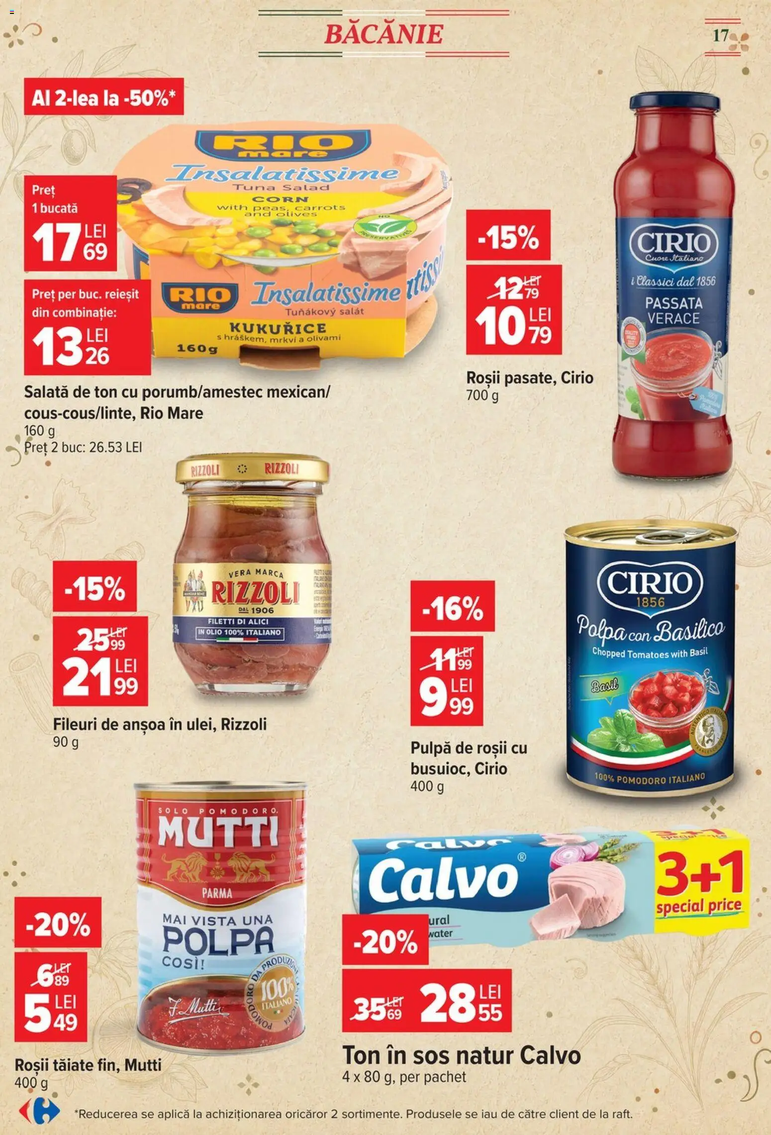 Catalog Carrefour 5 - 17 August 2026 | Pagina 17 | Produse: Roșii, Salată, Sos