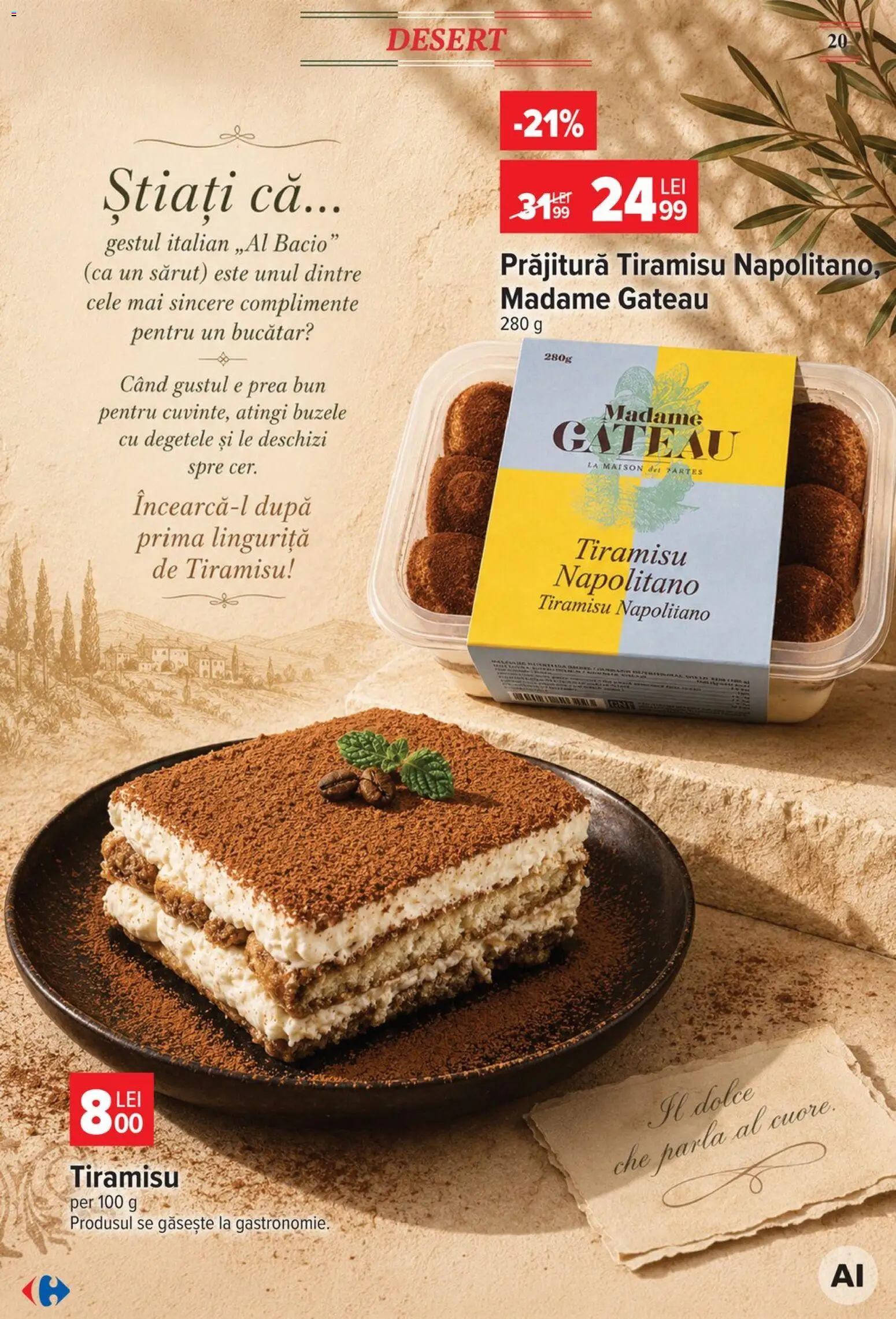 Catalog Carrefour 5 - 17 August 2026 | Pagina 20 | Produse: Prăjitură, Tiramisu