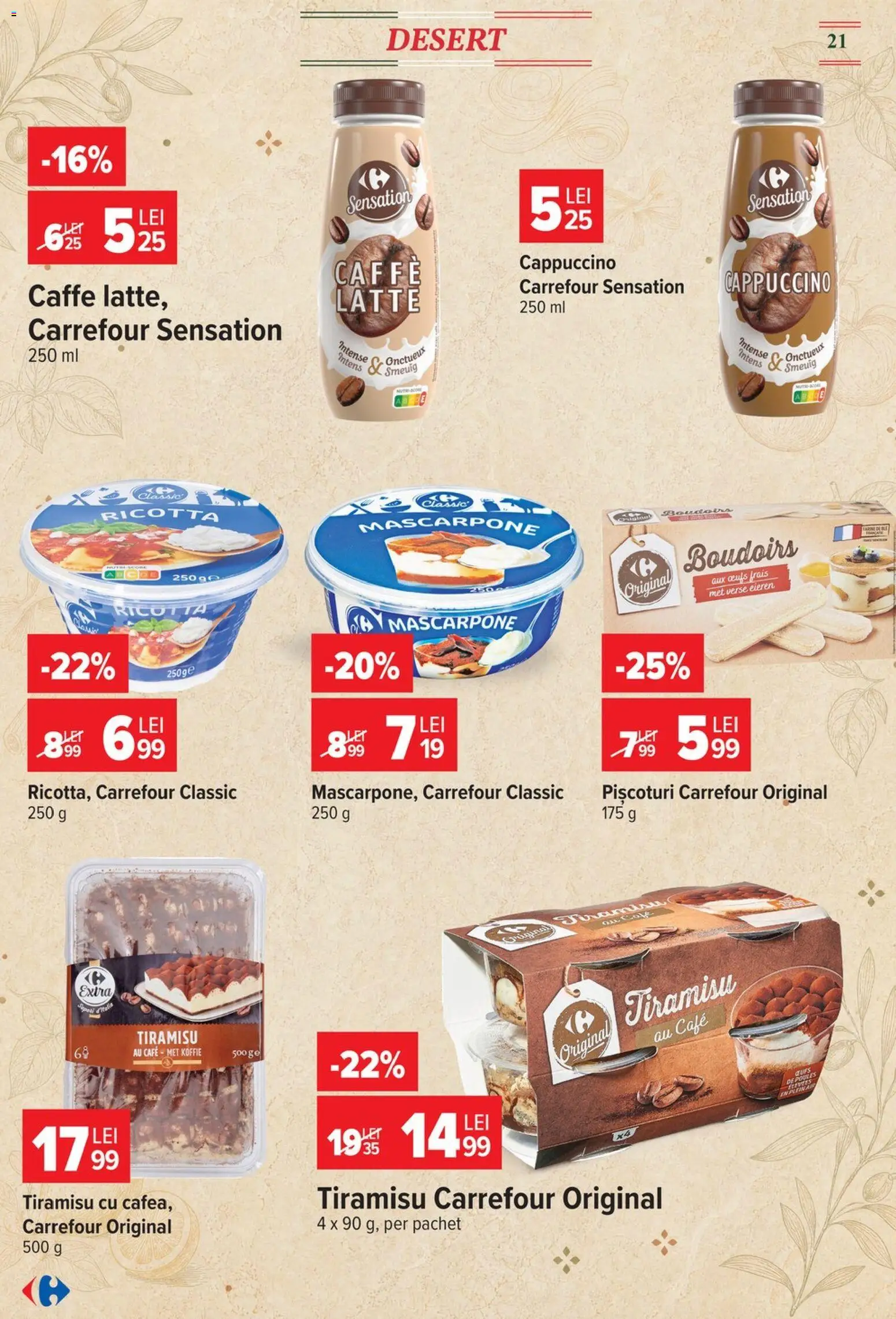Catalog Carrefour 5 - 17 August 2026 | Pagina 21 | Produse: Tiramisu, Mascarpone