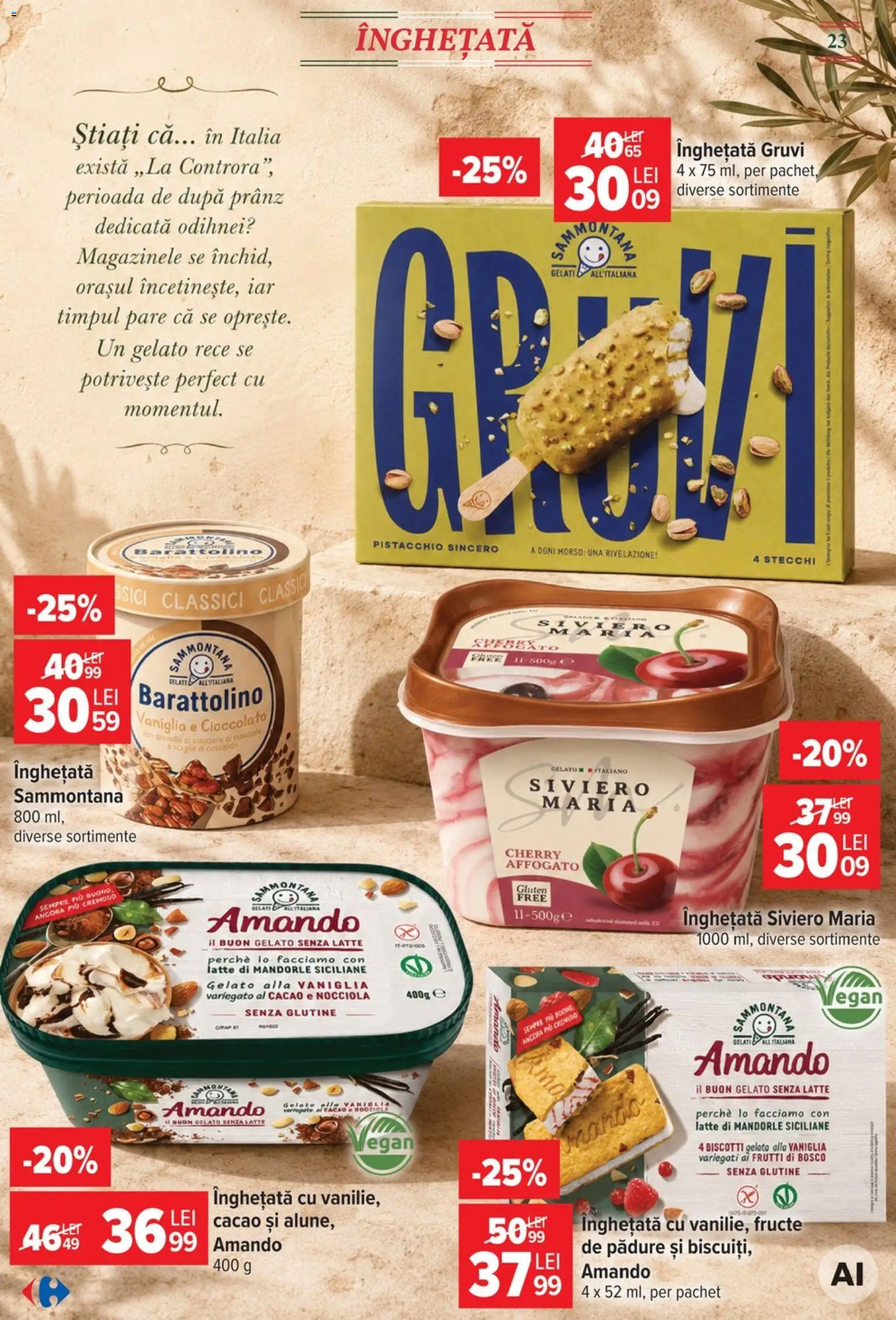 Catalog Carrefour 5 - 17 August 2026 | Pagina 23 | Produse: Cacao, Înghețată, Fructe