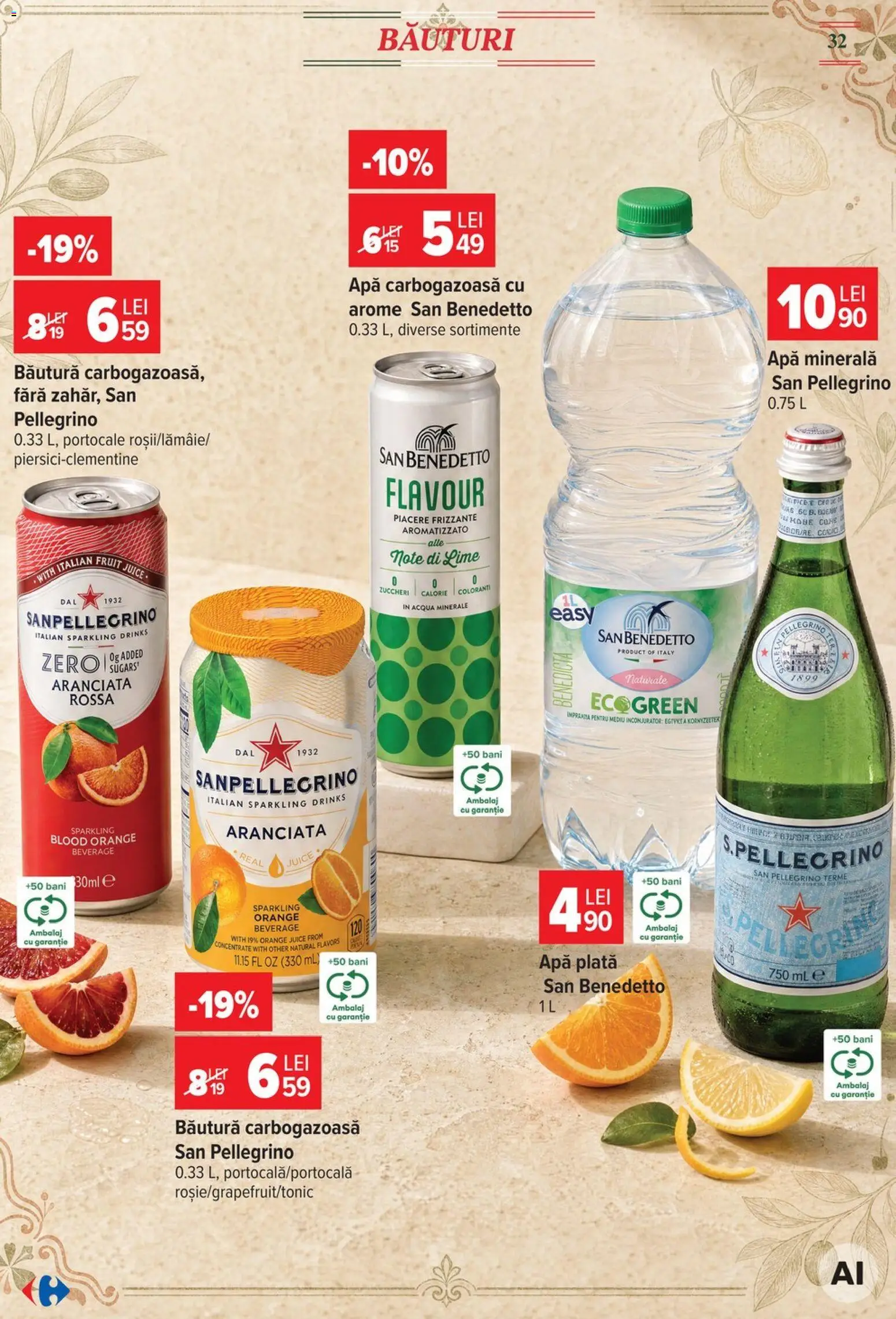 Catalog Carrefour 5 - 17 August 2026 | Pagina 32 | Produse: Lime, Yazı tahtası kalemi, Portocale, Apă