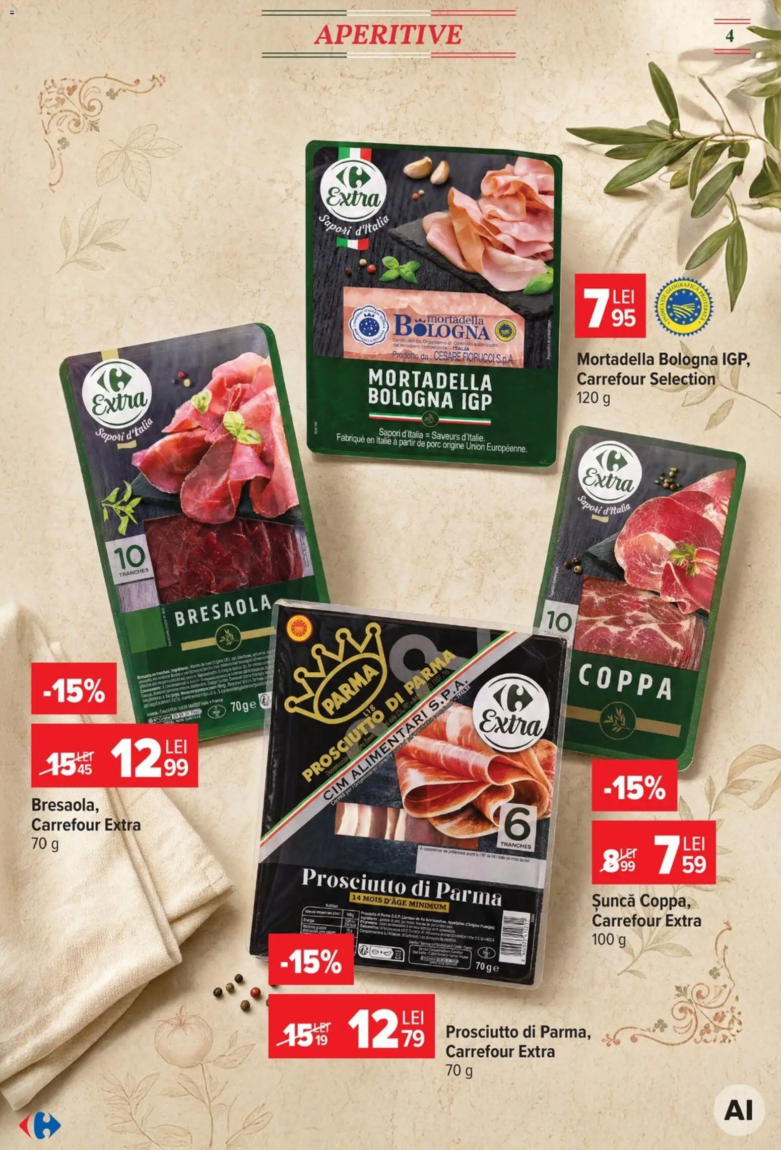 Catalog Carrefour 5 - 17 August 2026 | Pagina 4 | Produse: Șal, Șuncă