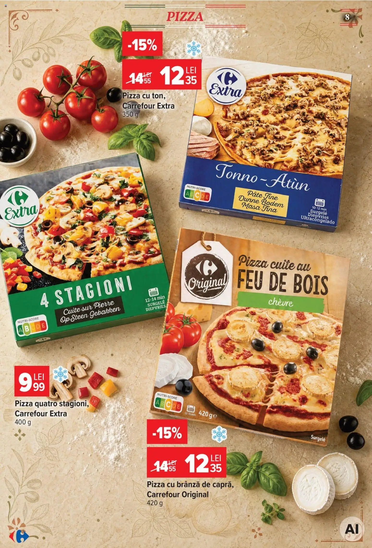 Catalog Carrefour 5 - 17 August 2026 | Pagina 8 | Produse: Masă, Pate, Brânză, Pizza
