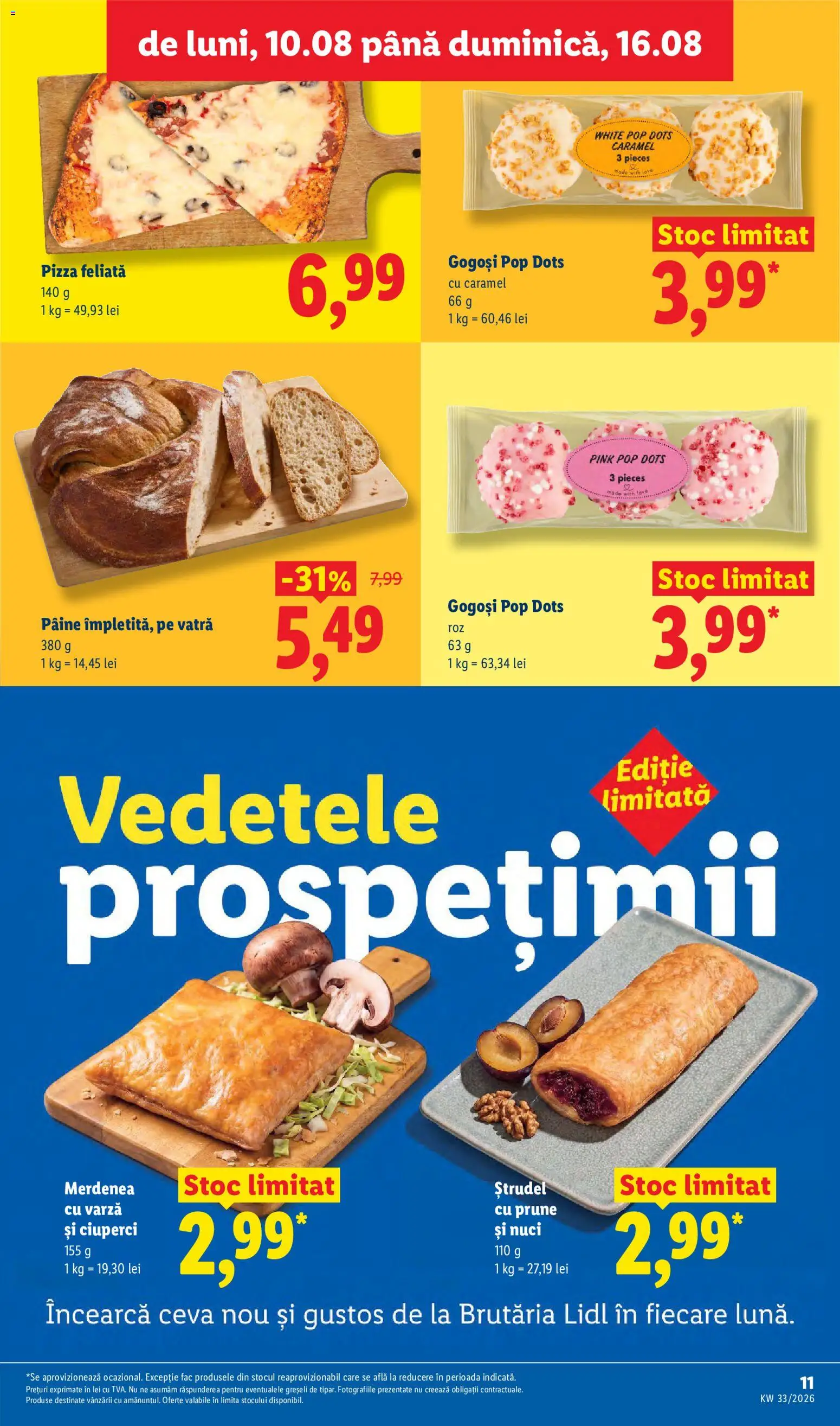 Catalog LIDL 10 - 15 August 2026 | Pagina 11 | Produse: Pâine, Pizza, Prune, Nuci