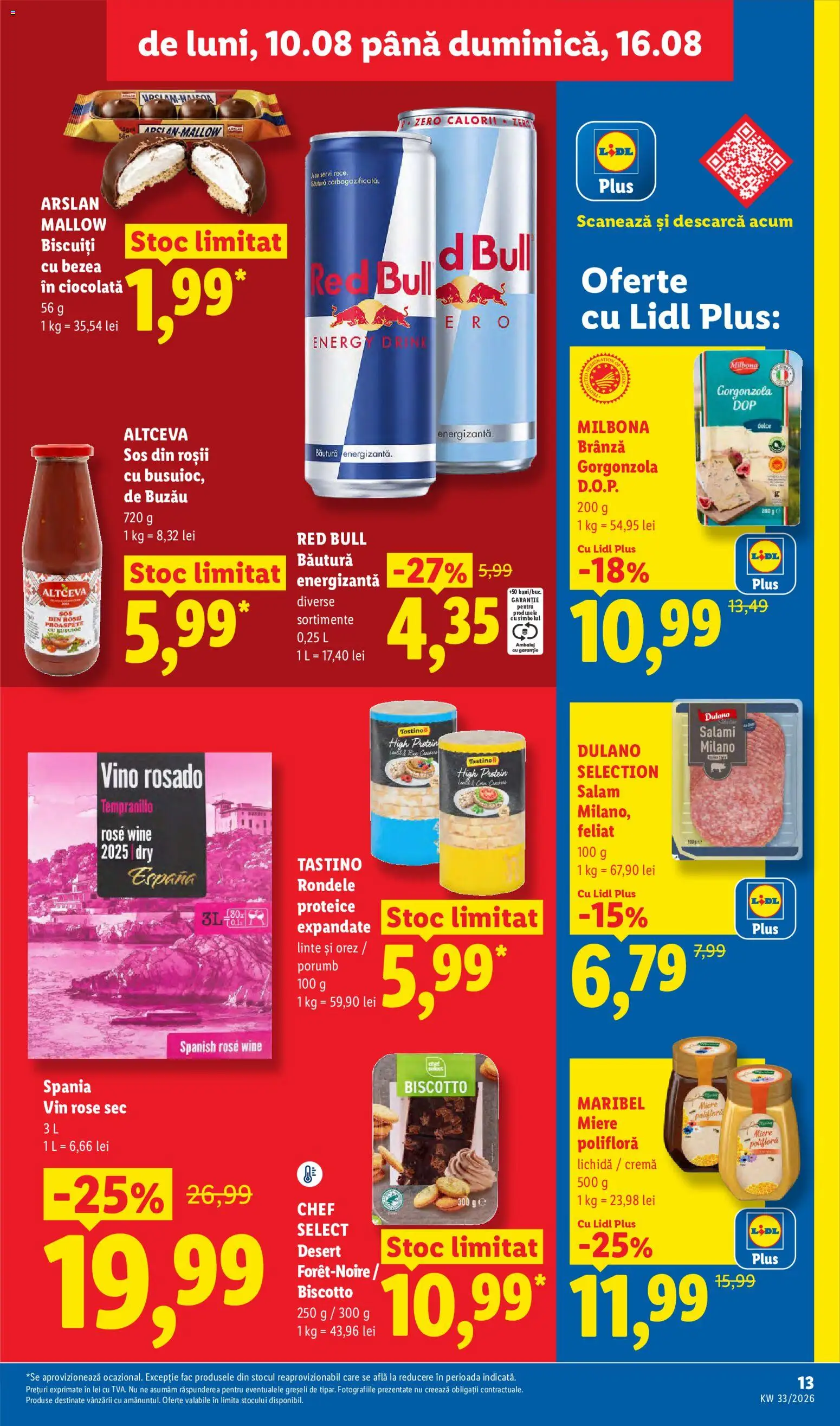 Catalog LIDL 10 - 15 August 2026 | Pagina 13 | Produse: Köpek Sabunu, Brânză, Gorgonzola, Băutură energizantă