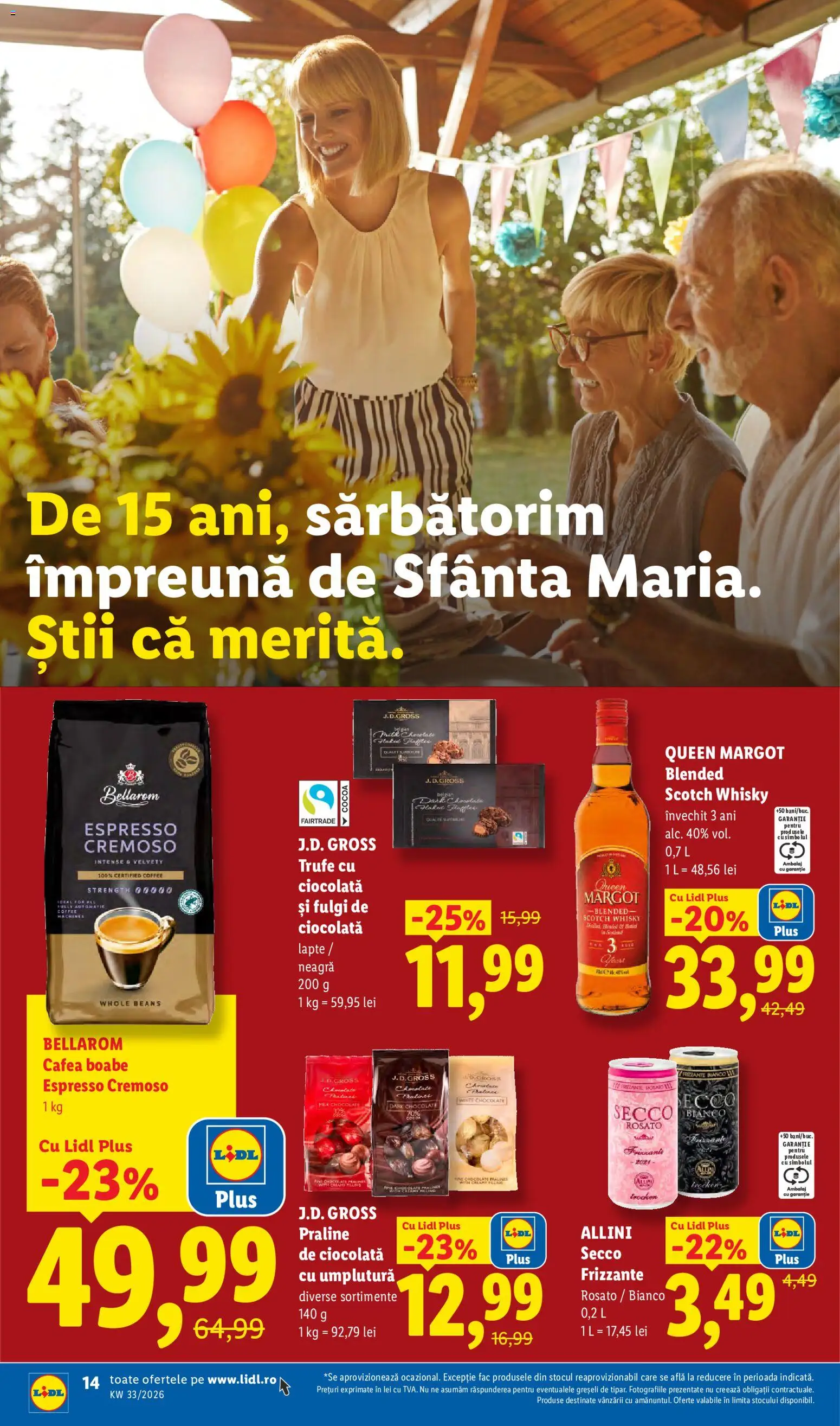 Catalog LIDL 10 - 15 August 2026 | Pagina 14 | Produse: Lapte, Cafea, Ciocolată, Fulgi
