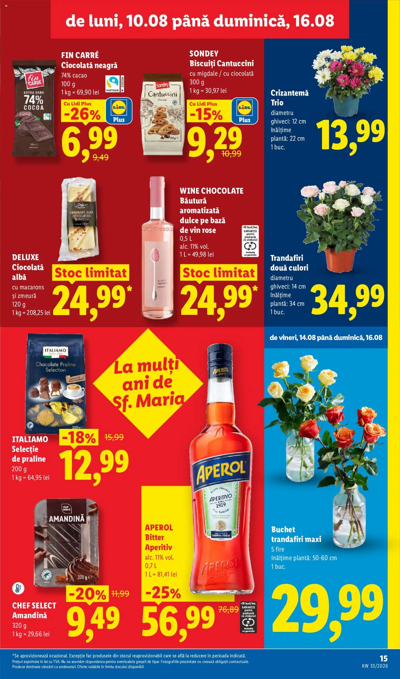 Catalog LIDL 10 - 15 August 2026 | Pagina 15 | Produse: Ghiveci, Praline, Macarons, Aperol