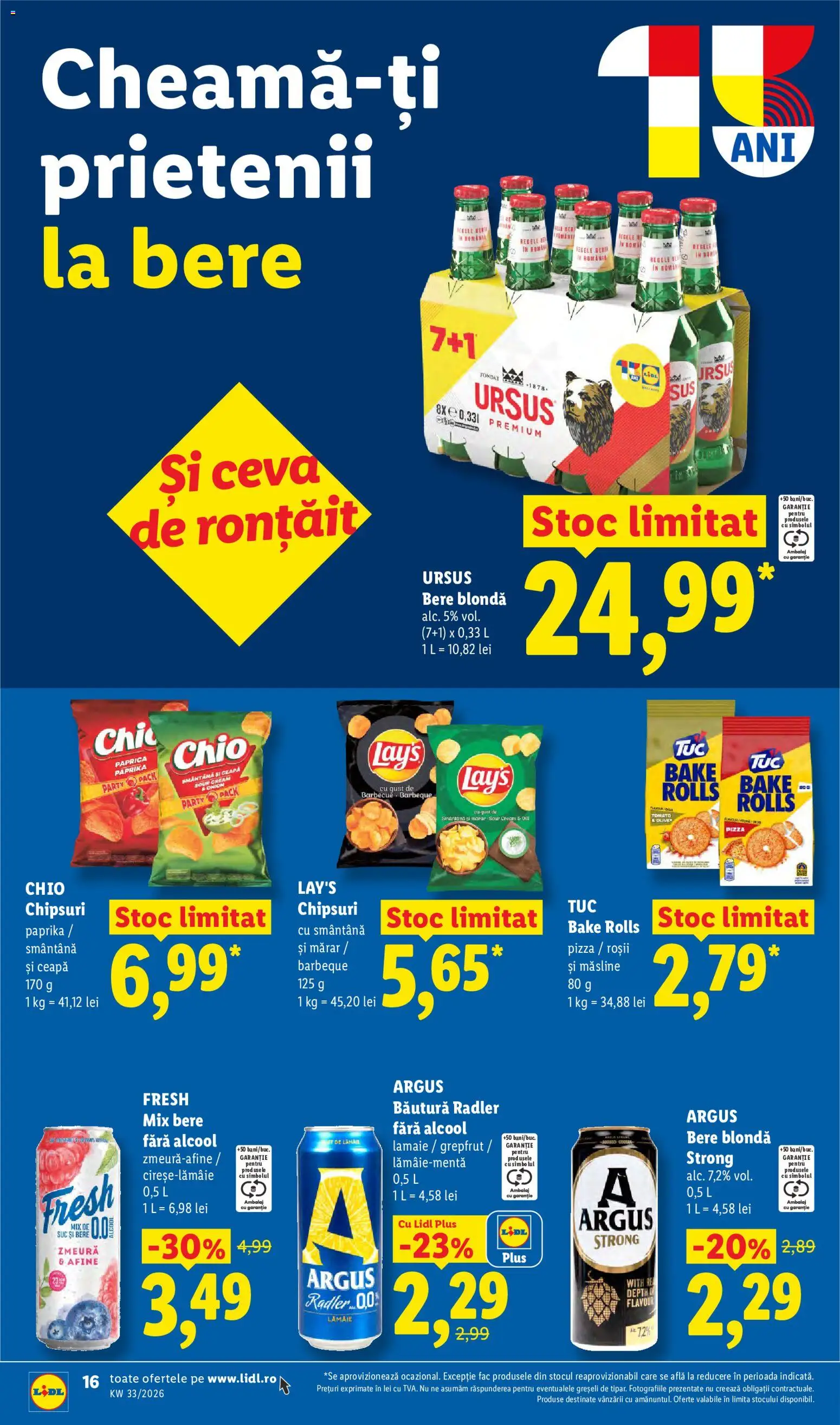 Catalog LIDL 10 - 15 August 2026 | Pagina 16 | Produse: Mărar, Chipsuri, Smântână, Ceapă