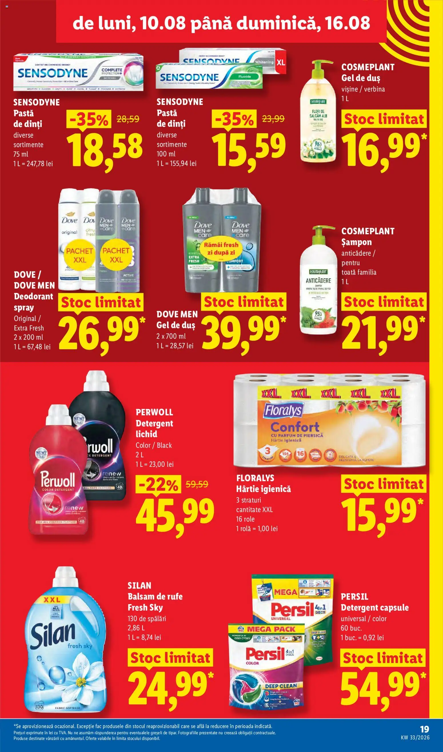 Catalog LIDL 10 - 15 August 2026 | Pagina 19 | Produse: Duș, Parfum, Deodorant, Balsam de rufe