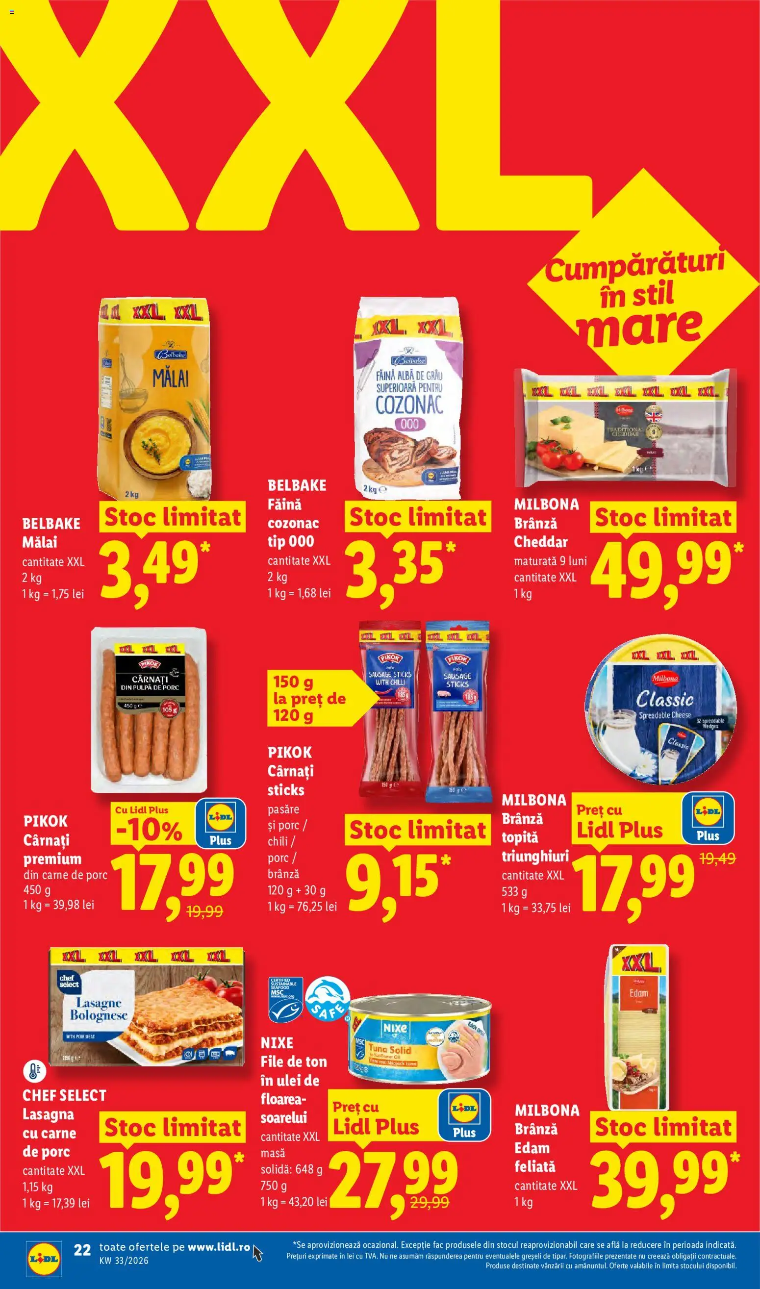 Catalog LIDL 10 - 15 August 2026 | Pagina 22 | Produse: Brânză, Ulei, Făină, Mălai