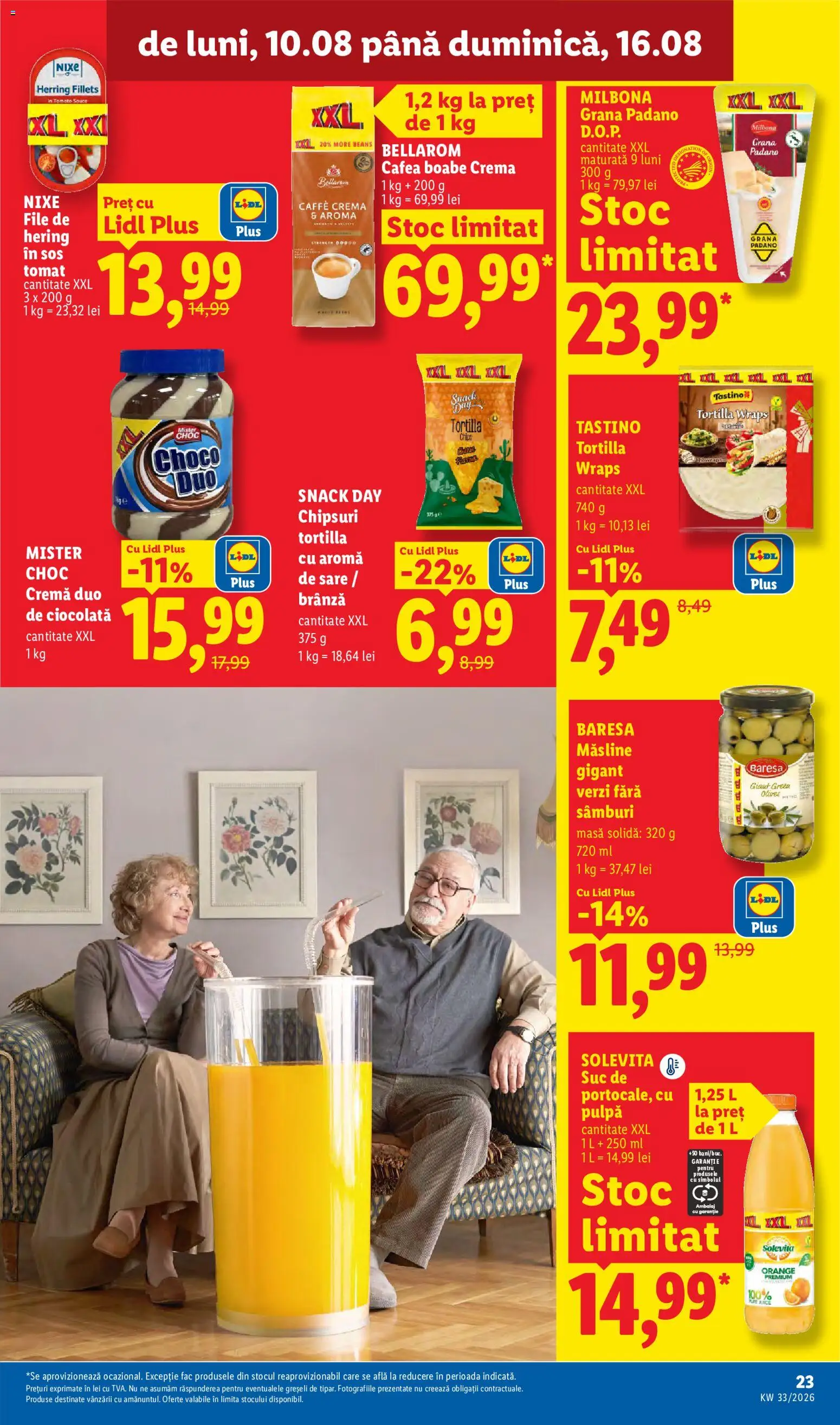 Catalog LIDL 10 - 15 August 2026 | Pagina 23 | Produse: Brânză, Cafea, Ciocolată, Sare