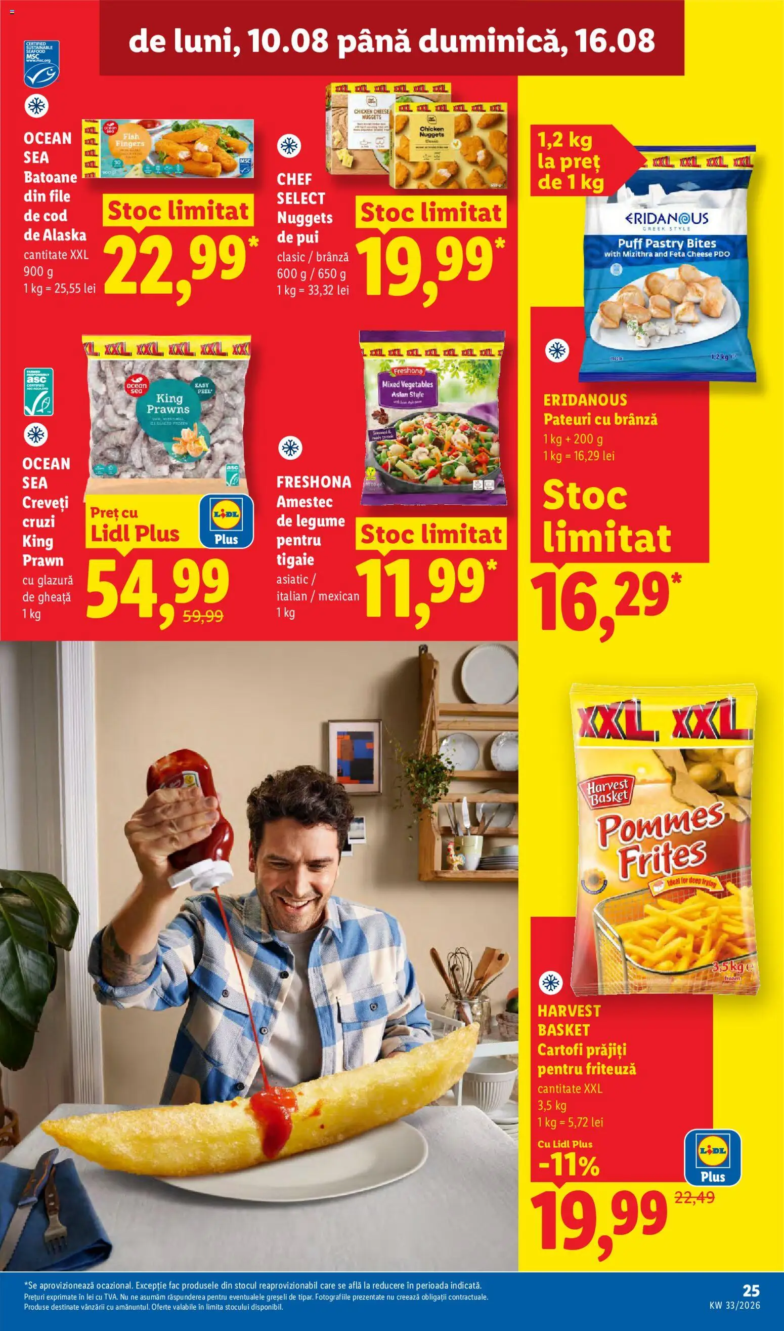 Catalog LIDL 10 - 15 August 2026 | Pagina 25 | Produse: Delgeç, Friteuză, Cartofi, Legume