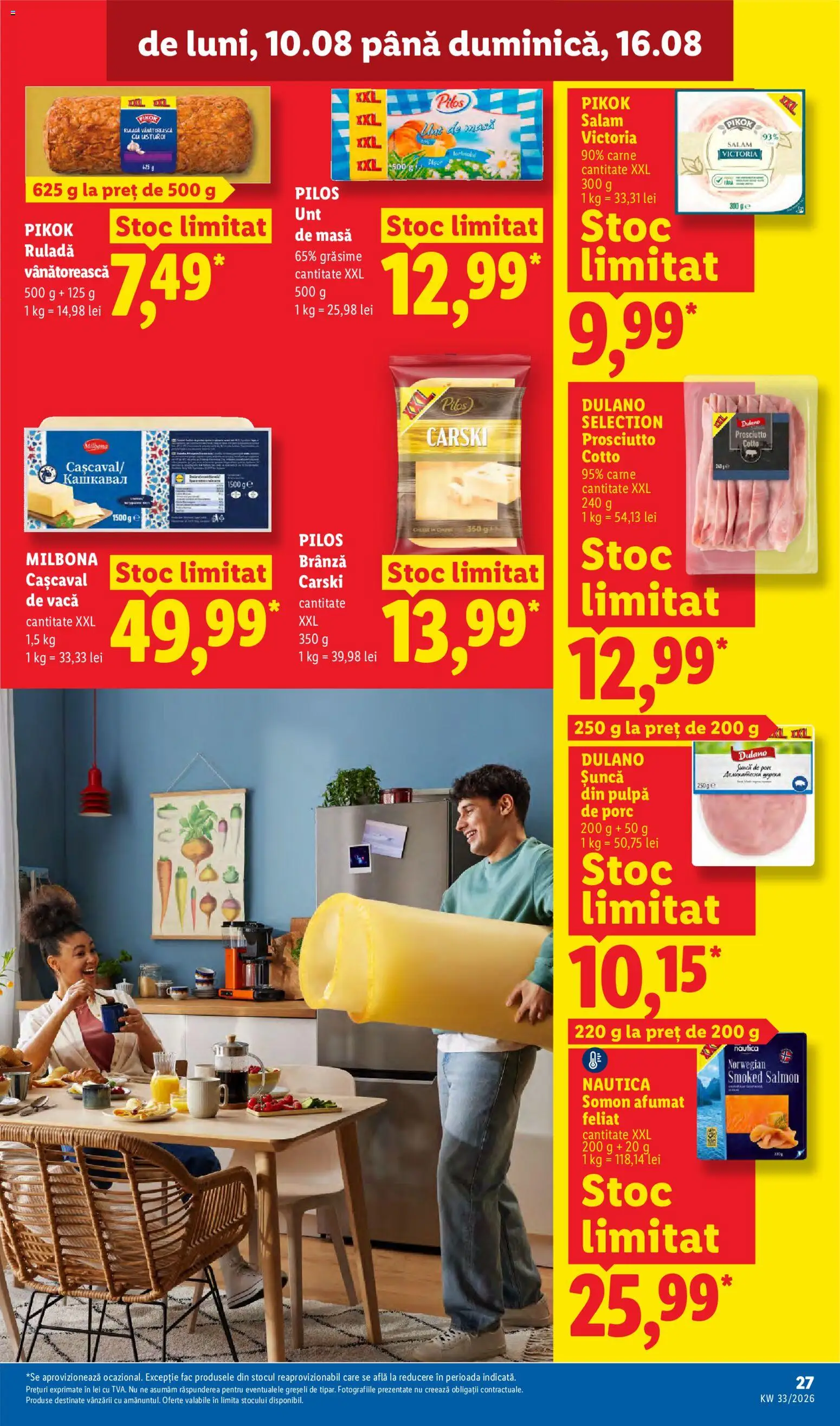 Catalog LIDL 10 - 15 August 2026 | Pagina 27 | Produse: Cașcaval, Salam, Șuncă, Usturoi